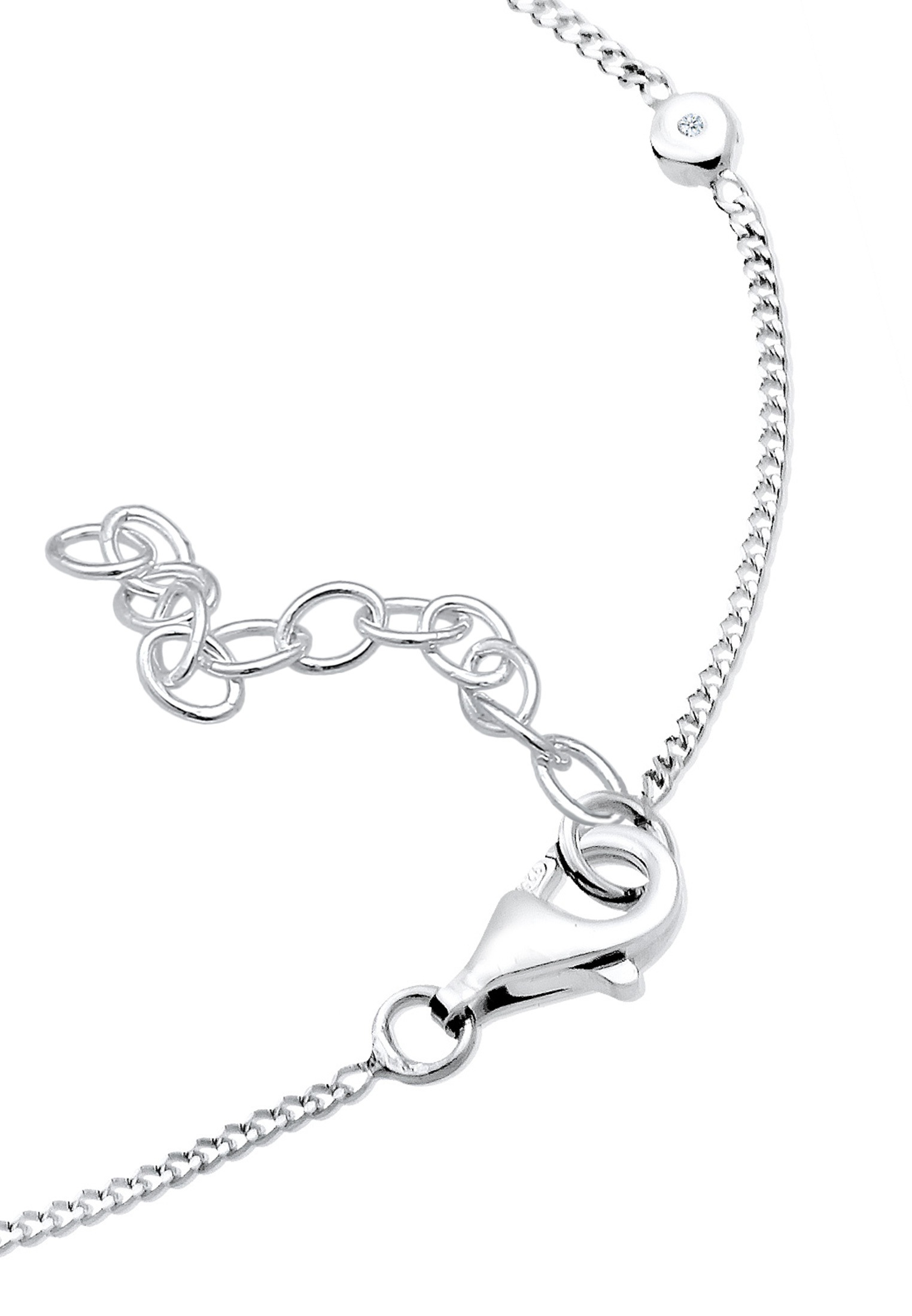 Elli DIAMONDS Armkette »Armband Diamant Weiß Brillantschliff (0.025 ct) 925 Sterling Silber«