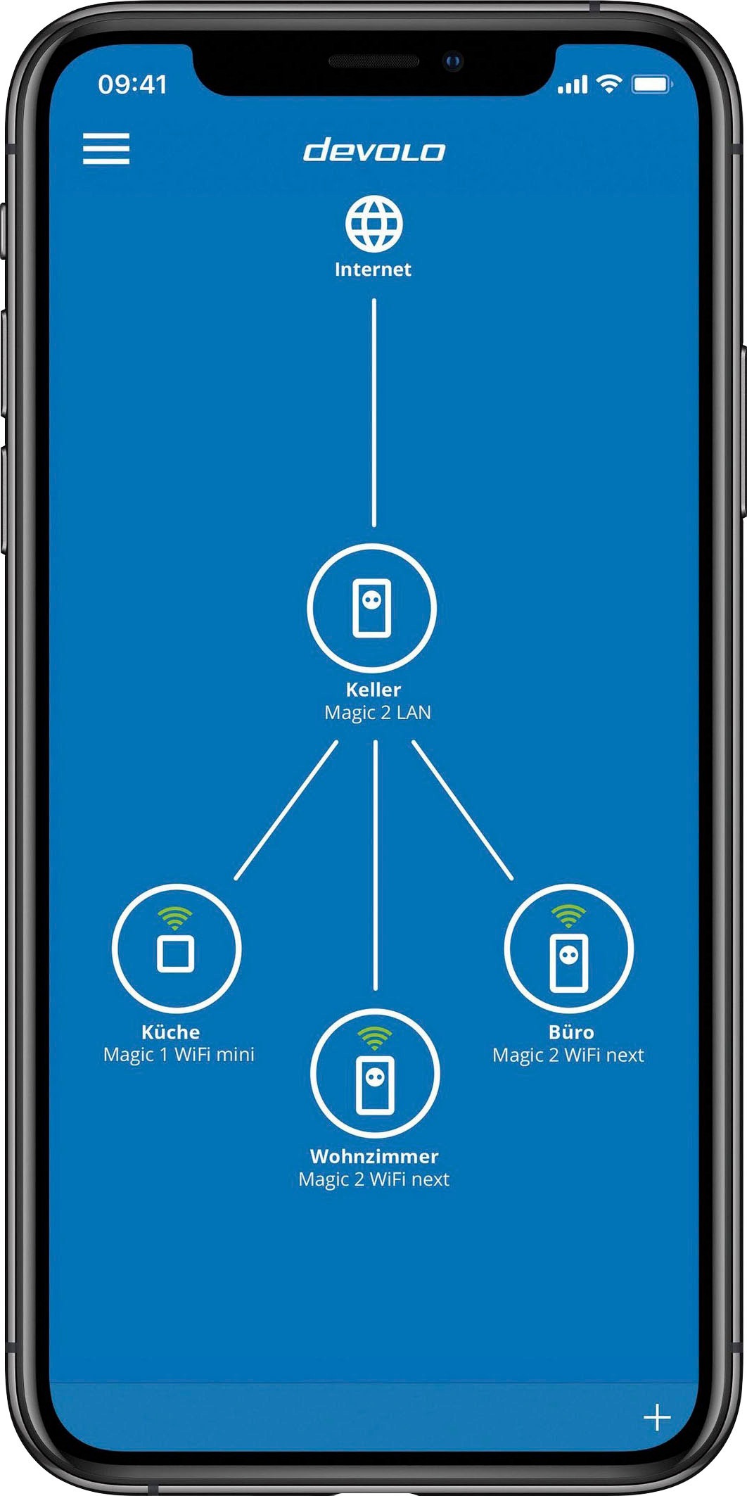 DEVOLO Netzwerk-Adapter »Magic 2 WiFi ac Next Ergänzung (2400Mbit, 2x LAN, Mesh)«