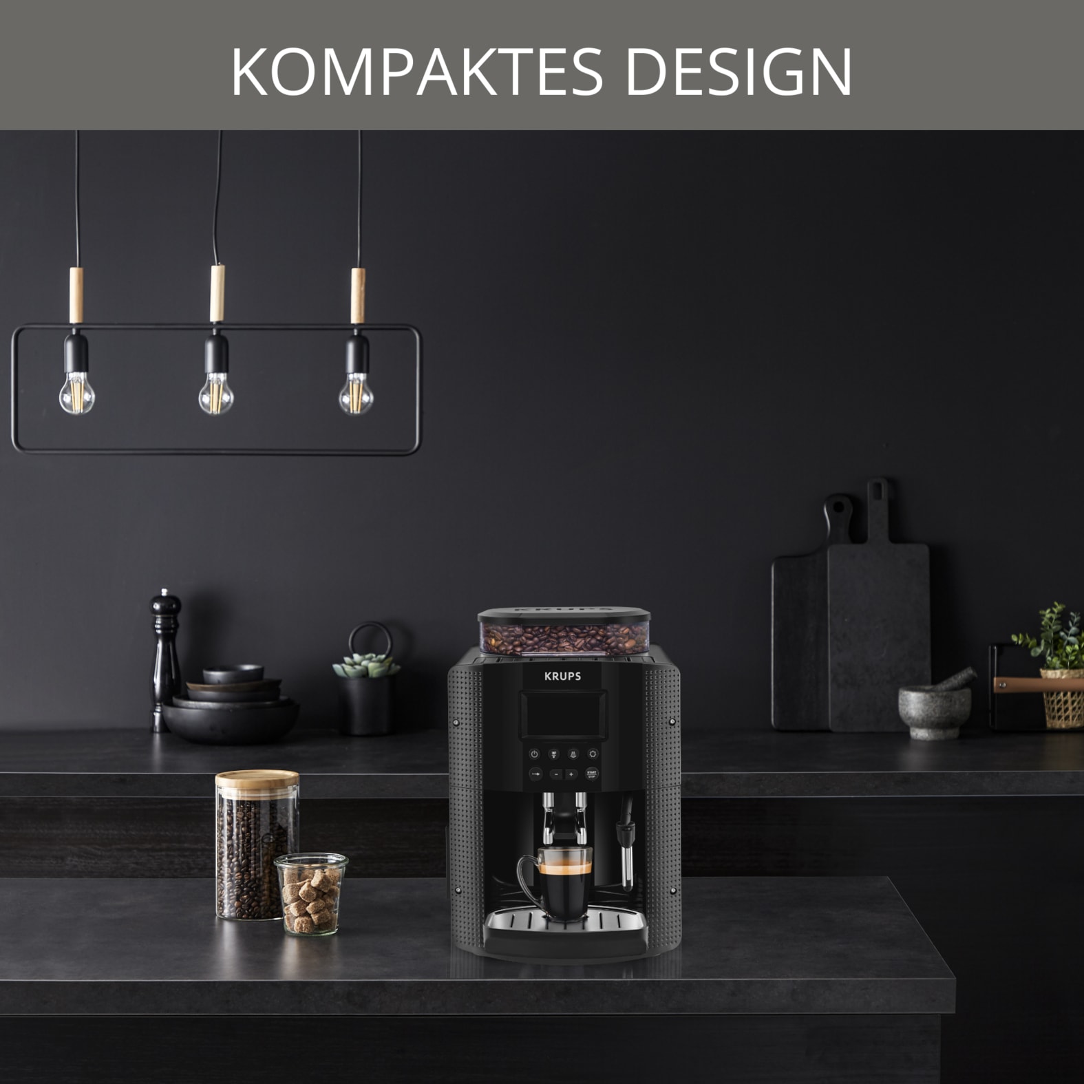 Krups Kaffeevollautomat »EA8160 Essential Espresso« Wassertankkapazität: 1,7 Liter, inkl. Auto Cappuccino XS6000 Set