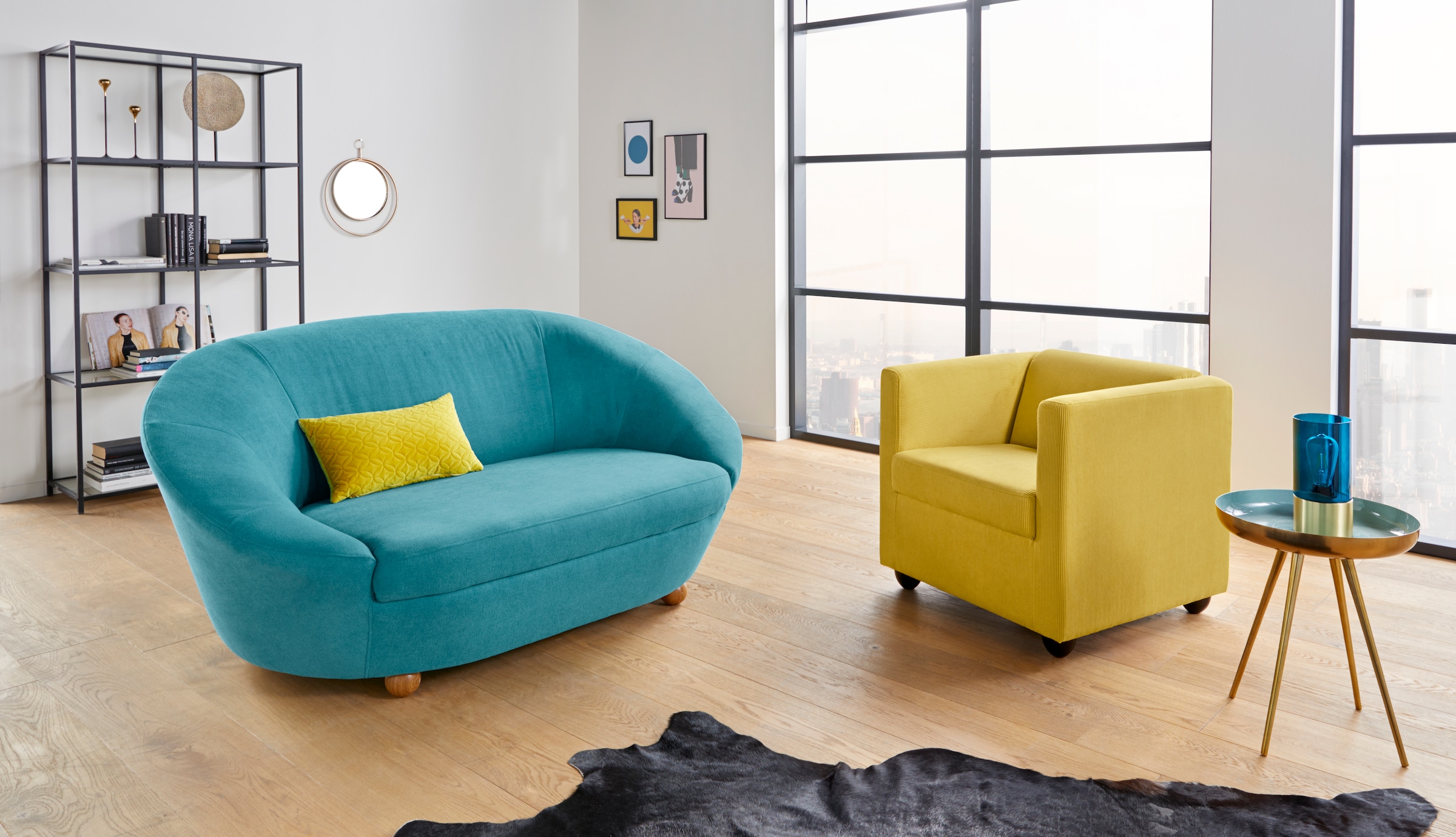 LOOKS by Wolfgang Joop Sofa »LooksIV« Rundsofa, in vielen frischen Farben wählbar