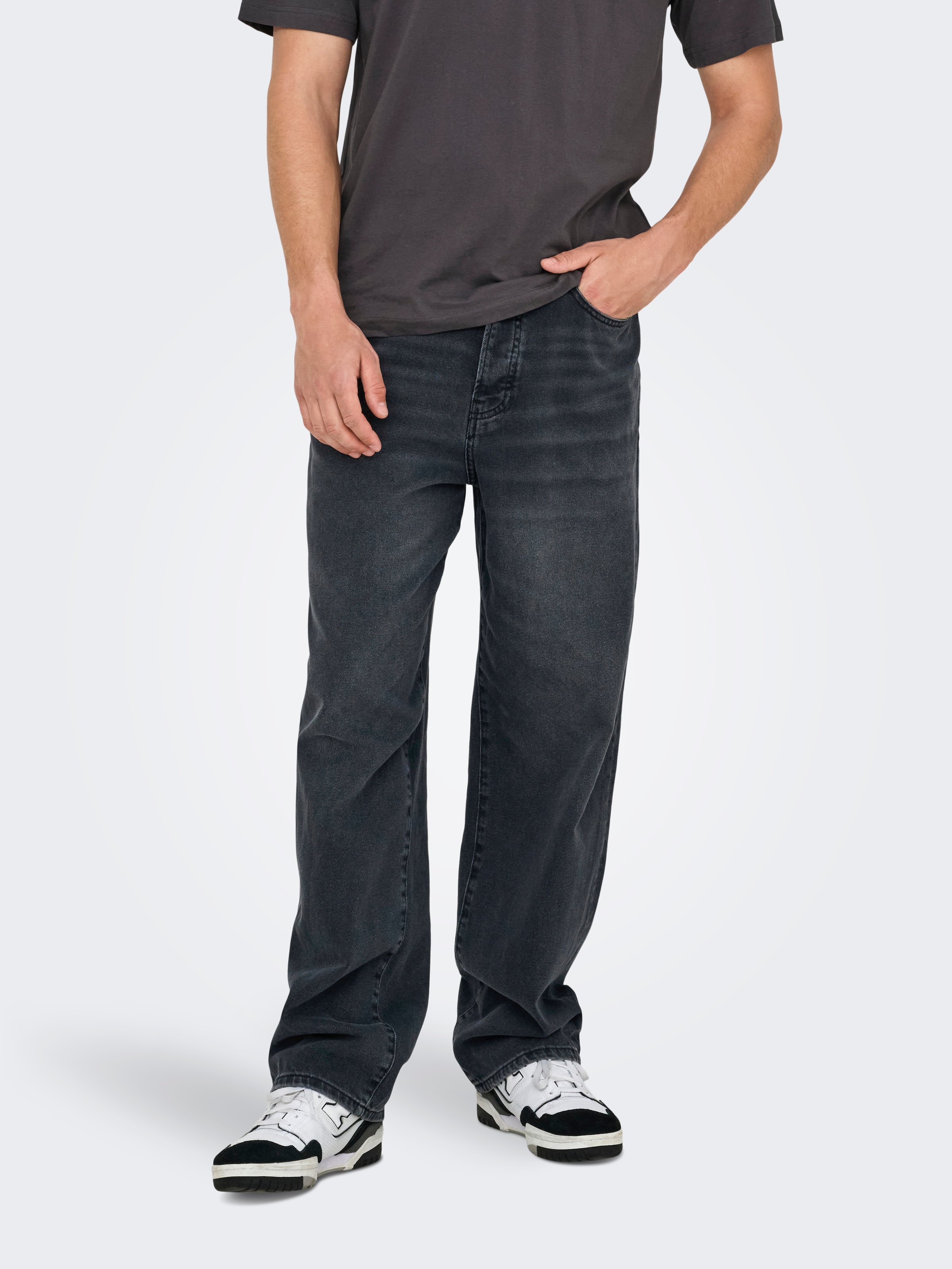 ONLY & SONS Relax-fit-Jeans »ONSFADE LOOSE BOX TAI DNM MU OTL« Baumwolle, relaxed fit