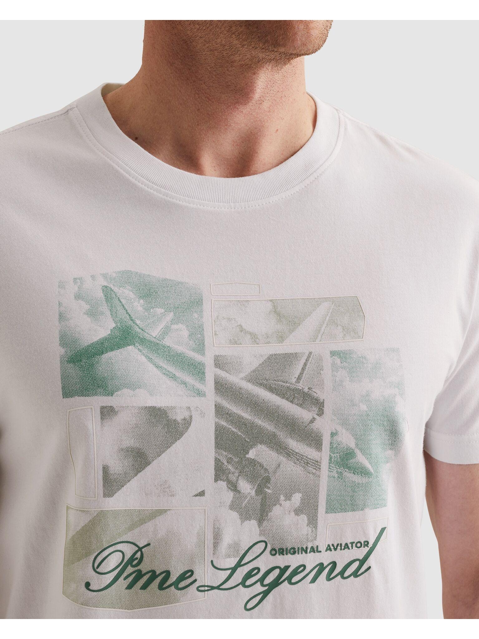 PME LEGEND T-Shirt »Short sleeve r-neck single jersey fotoprint« mit Logo Print