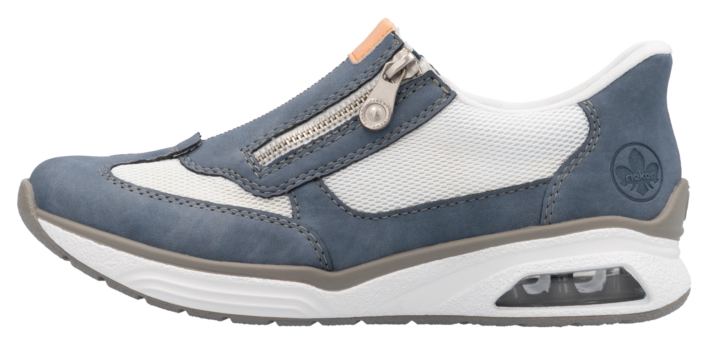 Rieker Slip-On Sneaker »Ready2GO«, Slipper, Halbschuh, Freizeitschuh mit seitlichem Reißverschluss