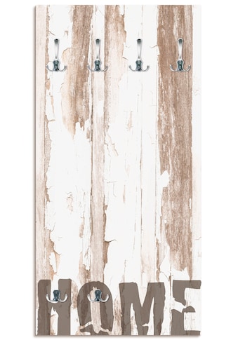 Artland Garderobenleiste »Home«, platzsparende Wandgarderobe aus Holz mit 6 Haken,... kaufen