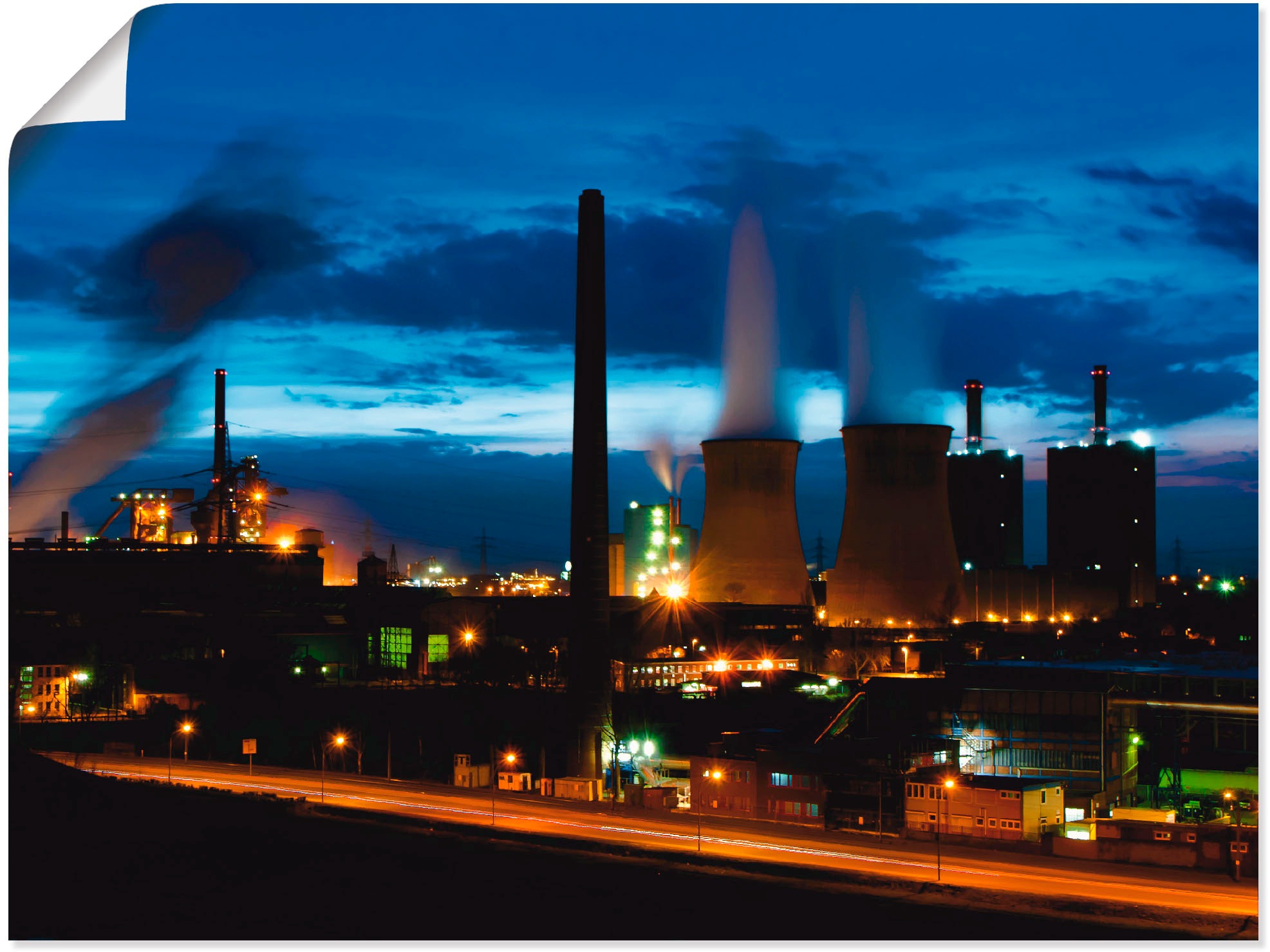 Artland Wandbild »Duisburg- Dehoga blaue Stunde«, Deutschland, (1 St.), als Leinwandbild, Poster in verschied. Größen