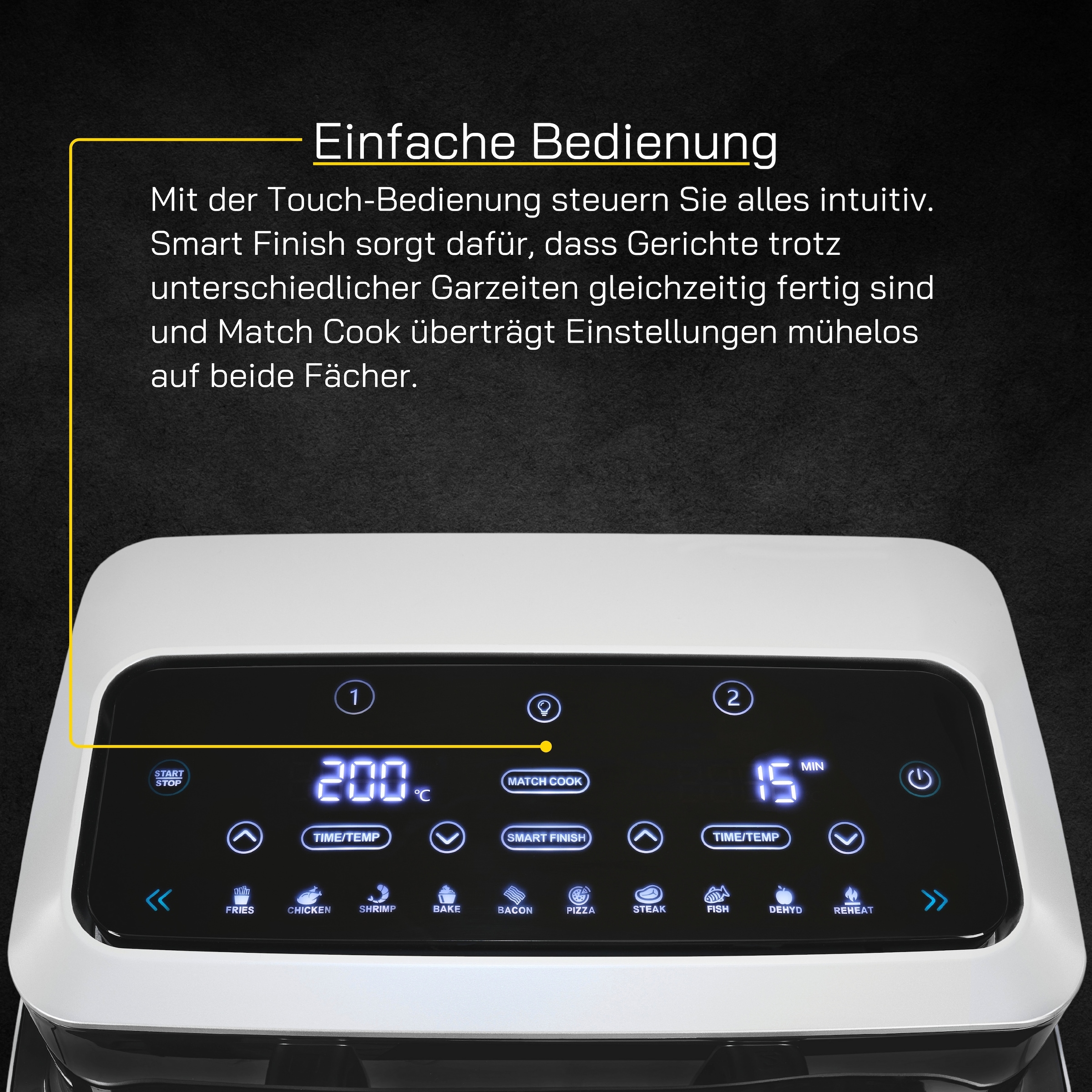 Gutfels Fritteuse »AIRFRY 5010« 2600 W 8,5 L  ·  2x 4,2 L