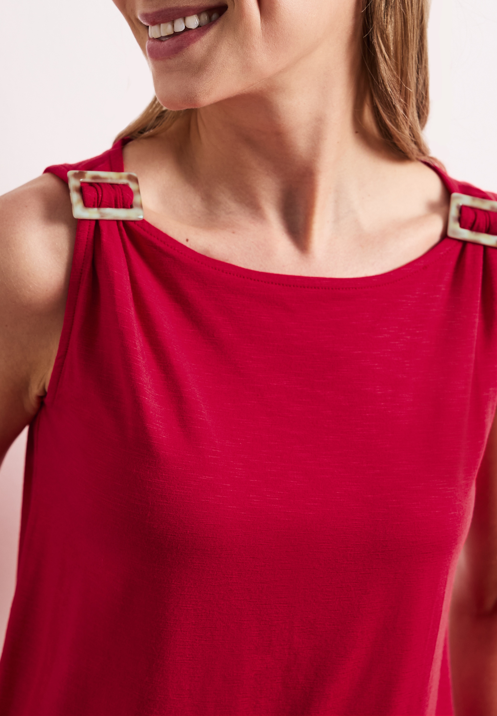 STREET ONE Shirttop mit Schnallen Detail