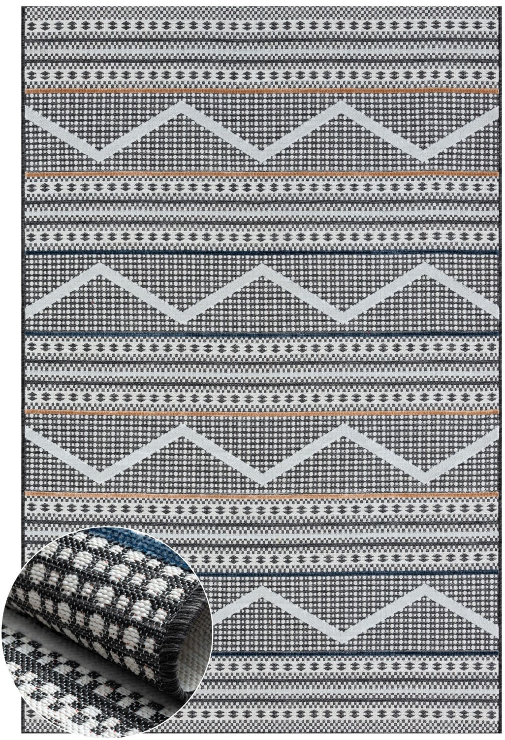 Myflair Möbel & Accessoires Teppich »Shadow, LAGERRÄUMUNG!«, rechteckig, 8 mm Höhe, modernes Design, Outdoor geeignet, Balkon, Terrasse