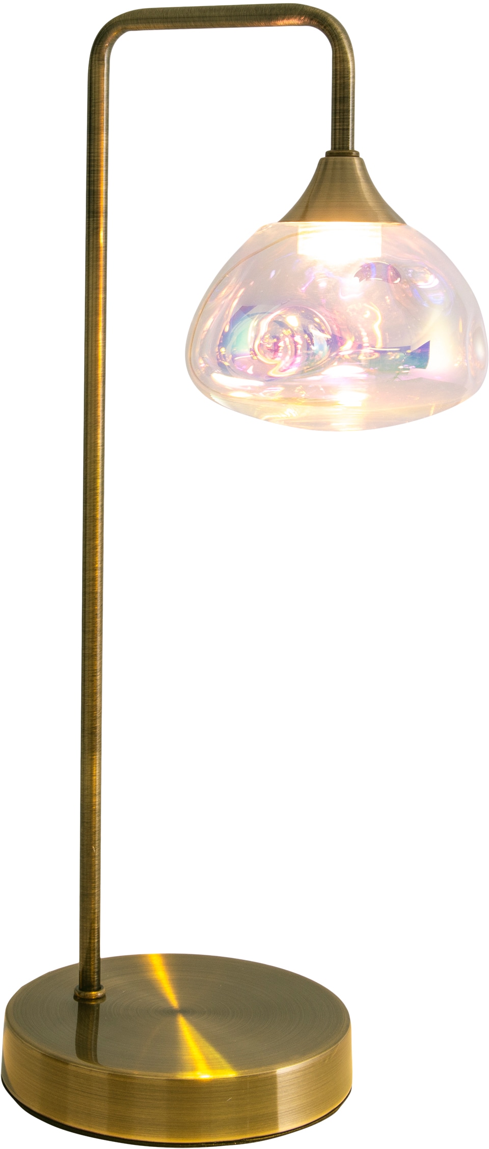 Glas »Varna«, online messing incl. Jahren flammig-flammig, LED Gestell LEDs 3 näve 1 kaufen Garantie irisierendes 1 | XXL flg. mit 6 Tischleuchte warmweiß