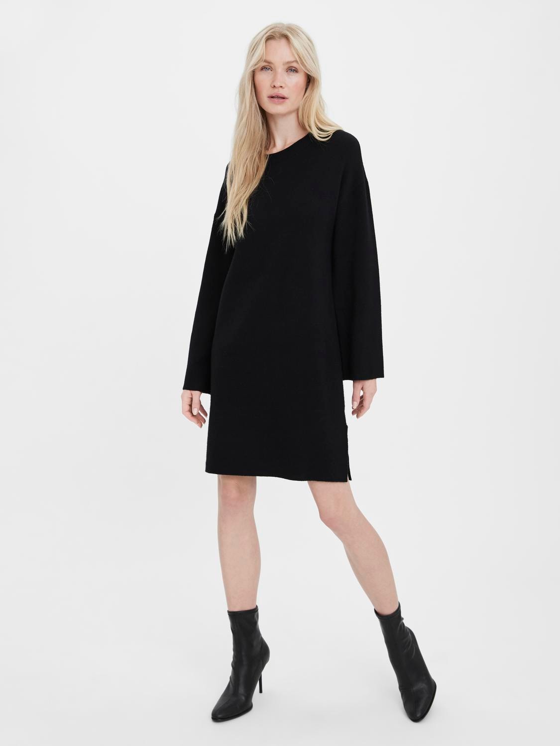 Vero Moda Strickkleid »VMGOLDNEEDLE WIDE LS ONCK DRESS REP LCS«