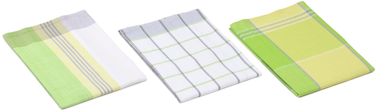 Gözze Geschirrtuch »Geschirrtücher, Des. 60058« Maß: 50 x 70 cm, Set: 2x kariert und 1x gestreift