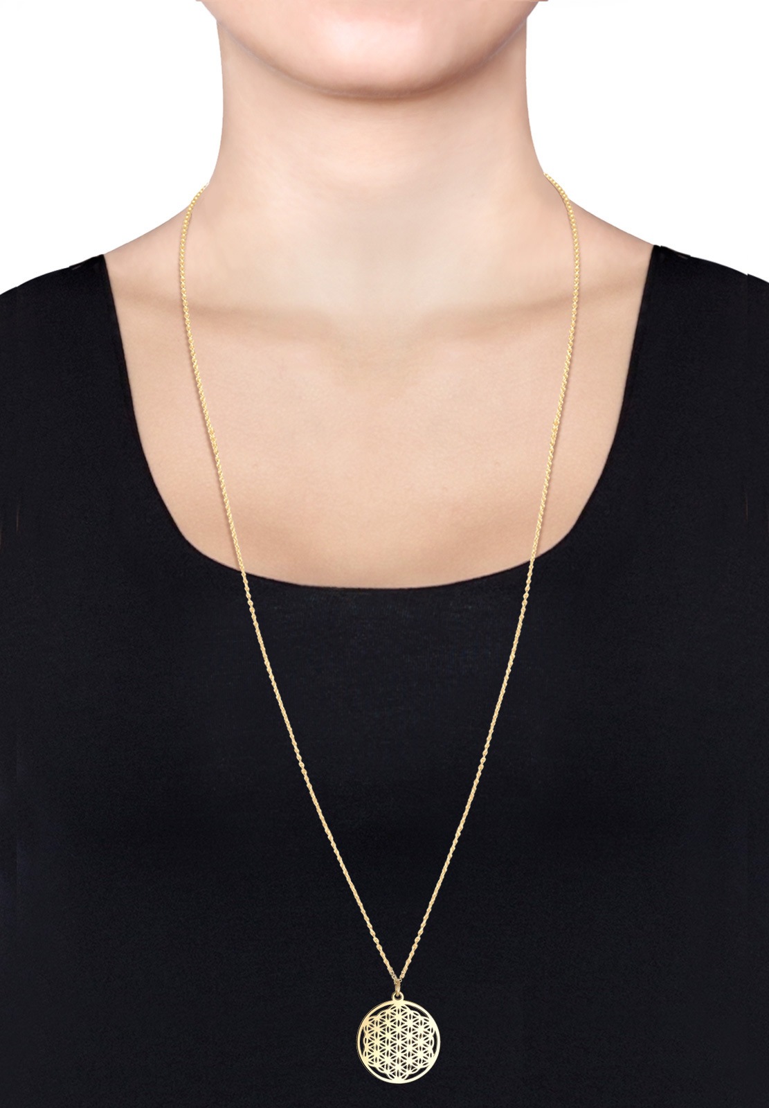 Elli Lange Kette »Halskette Anhänger Ornament 925 Sterling Silber«