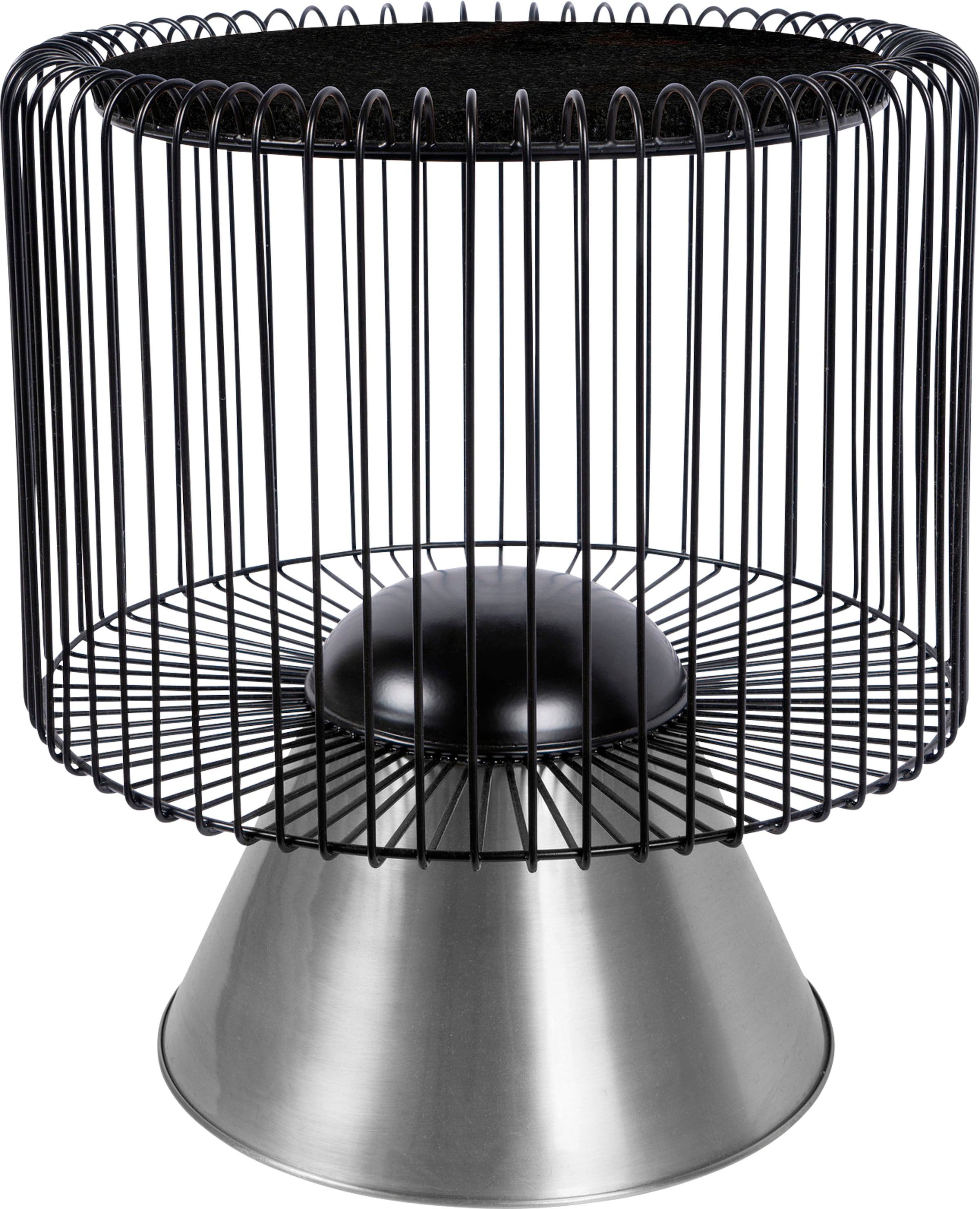 Kayoom Beistelltisch "Malibu 125, Runde Platte aus original Marmor, pflegeleicht" 1 Stk. tlg. ø-Marmorplatte: ca. 40 cm, angesagtes Metalldesign, pflegeleicht
