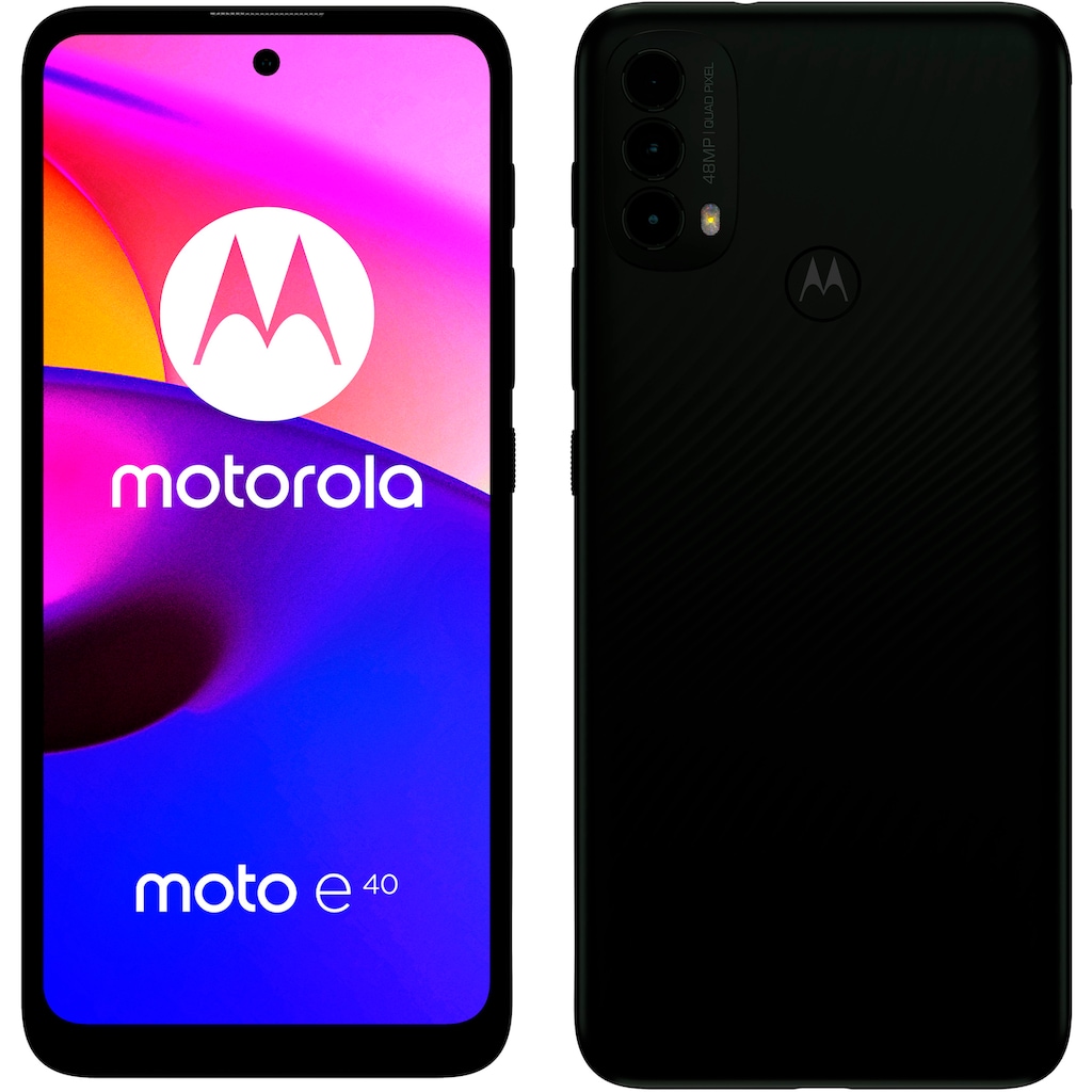 Motorola Smartphone »E 40«, dunkelgrau, 16,59 cm/6,53 Zoll, 64 GB Speicherplatz, 48 MP Kamera