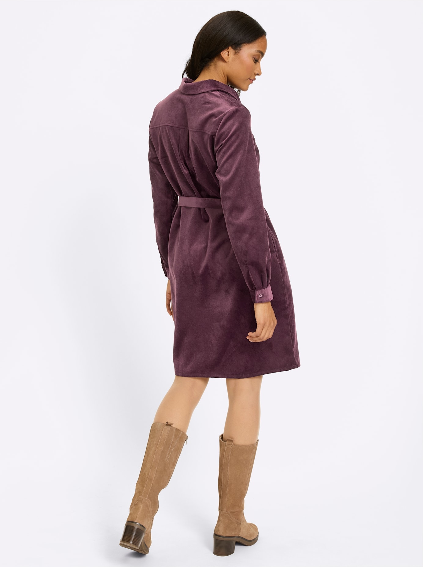 heine Hemdblusenkleid »Cord-Kleid« Eingrifftaschen