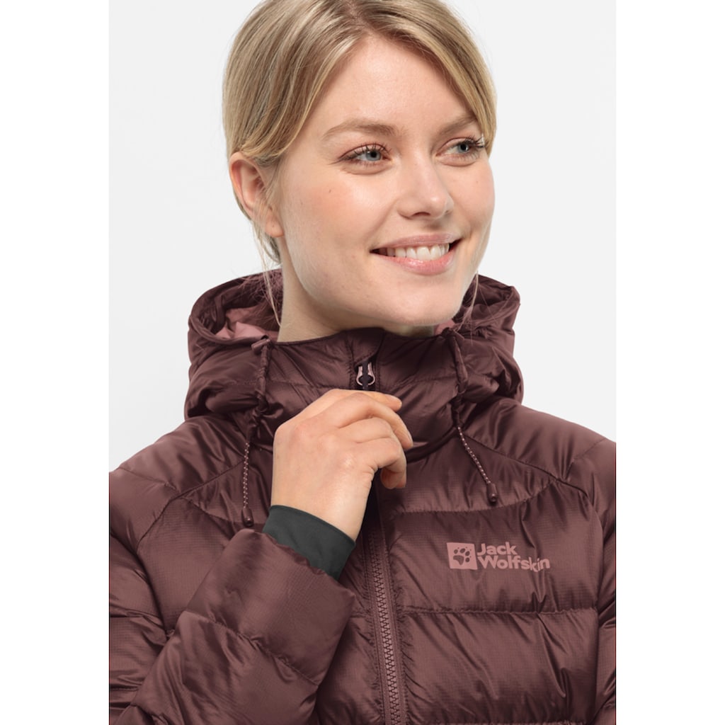 Jack Wolfskin Daunenjacke »NEBELHORN DOWN HOODY W«, mit Kapuze