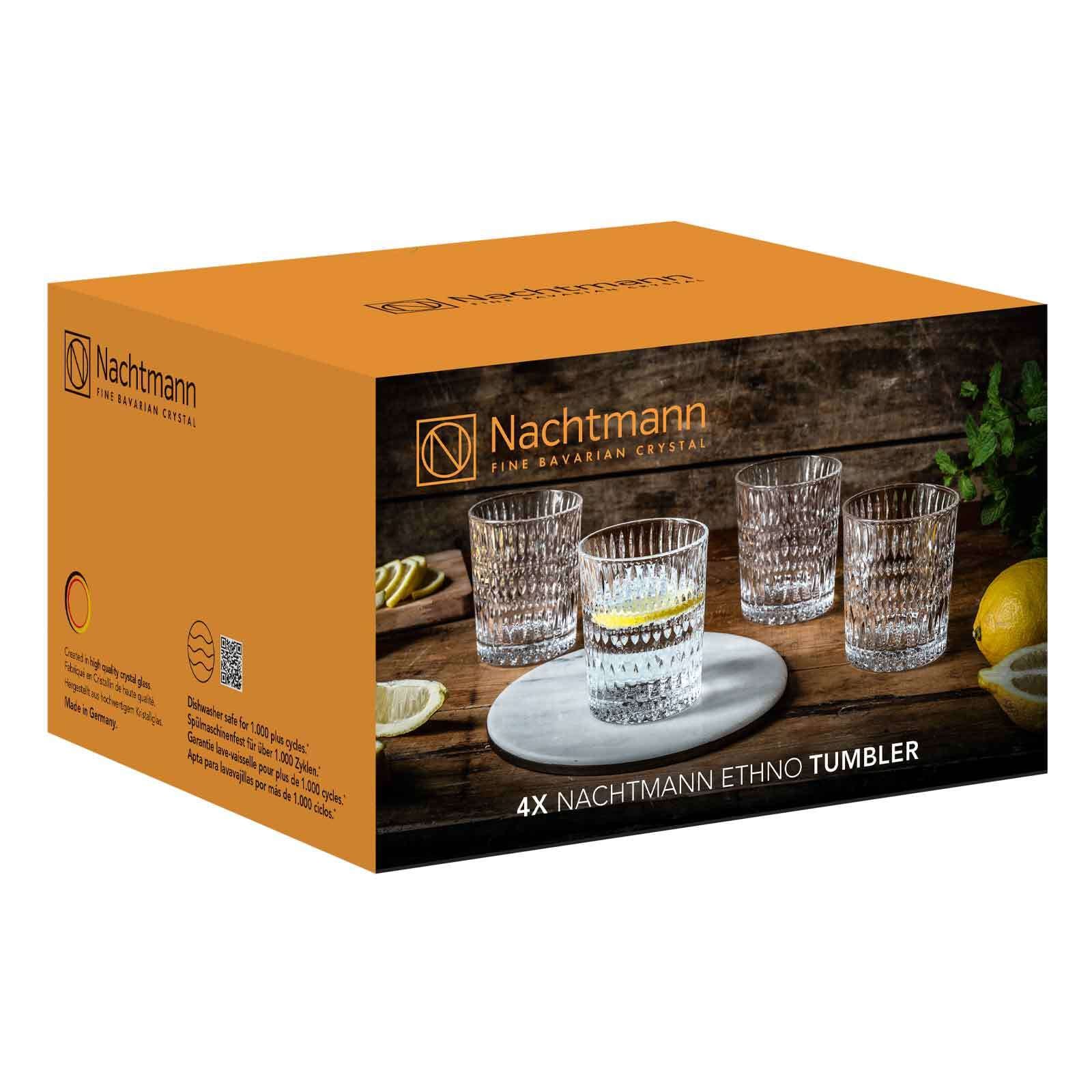 Nachtmann Whiskyglas »Tumbler Ethno 300 ml 4er Set transparent«