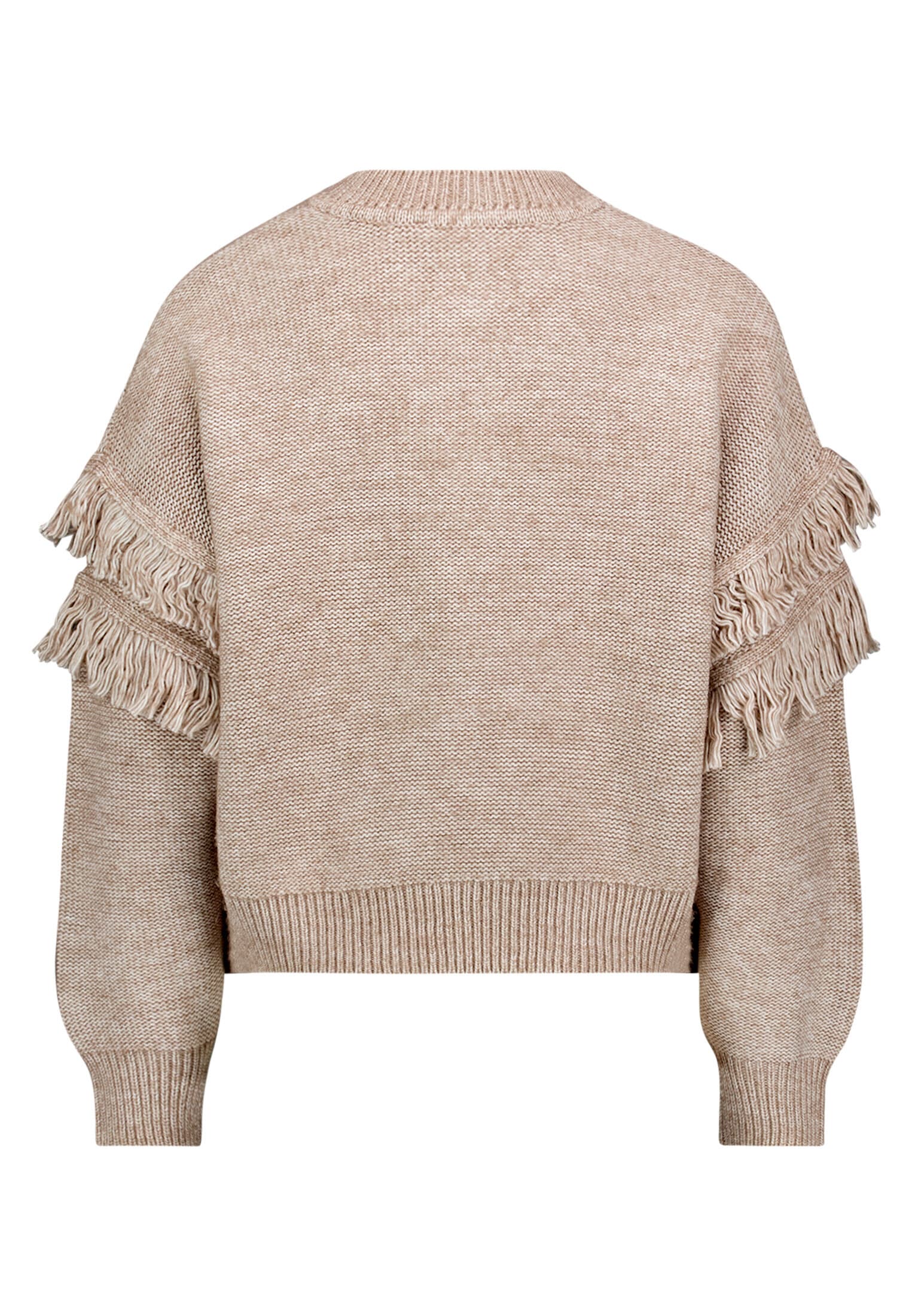 Betty&Co Strickpullover »Strickpullover mit Fransen«