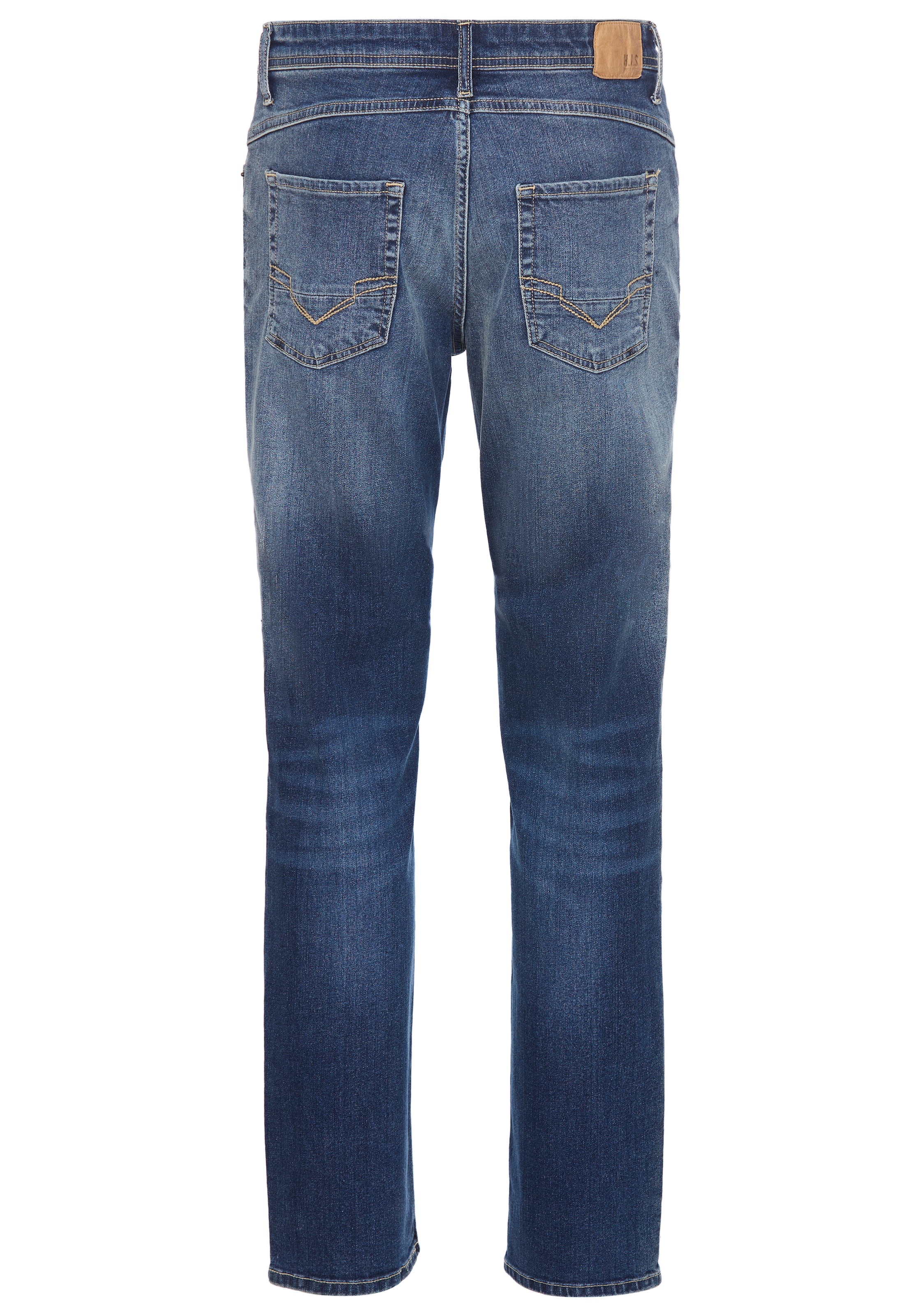 H.I.S Straight-Jeans »NEW DALE«, gerades Bein, mit Used-Effekten, niedrige Leibhöhe