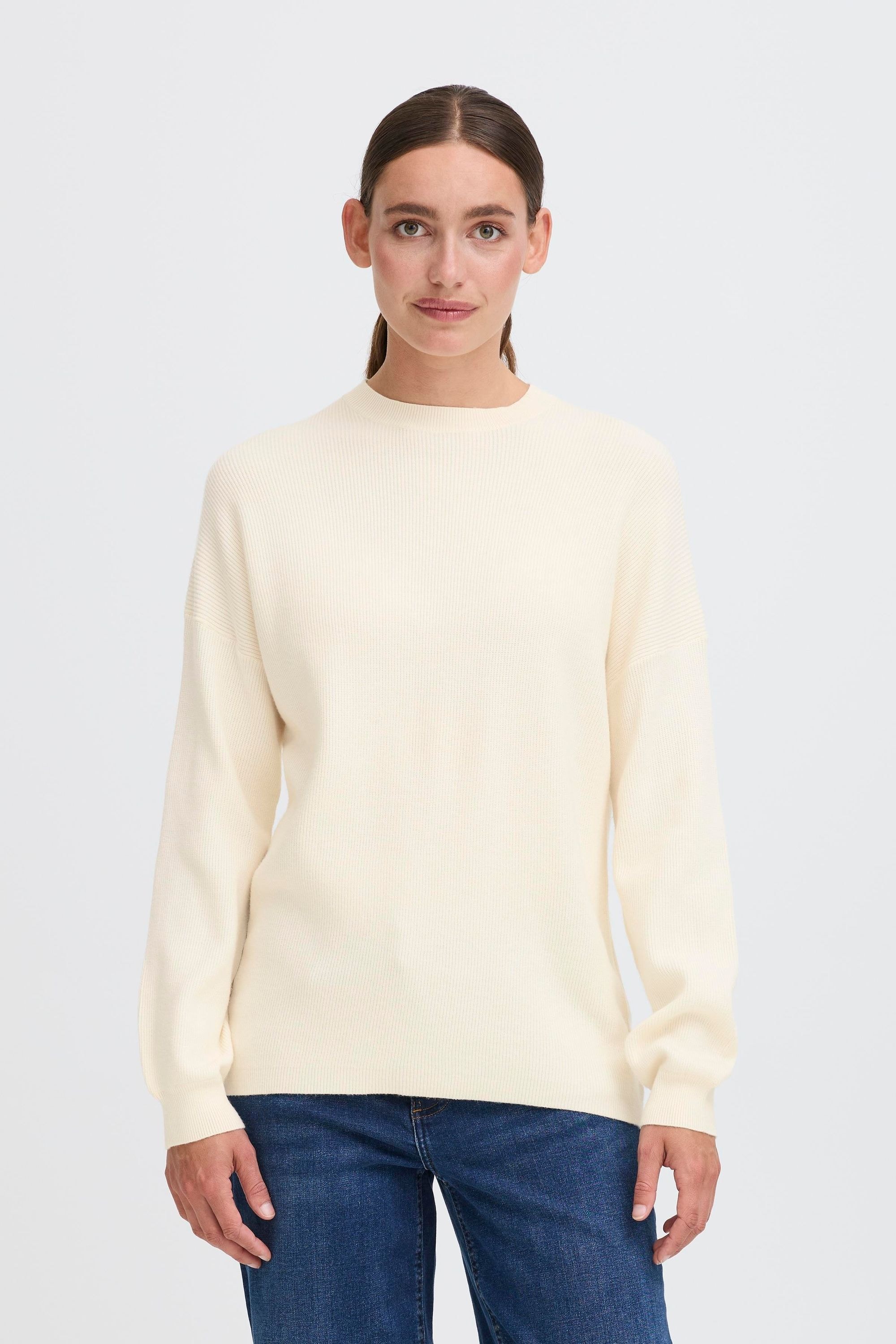 OXMO Strickfleece-Pullover »Strickpullover OXIFANSY«
