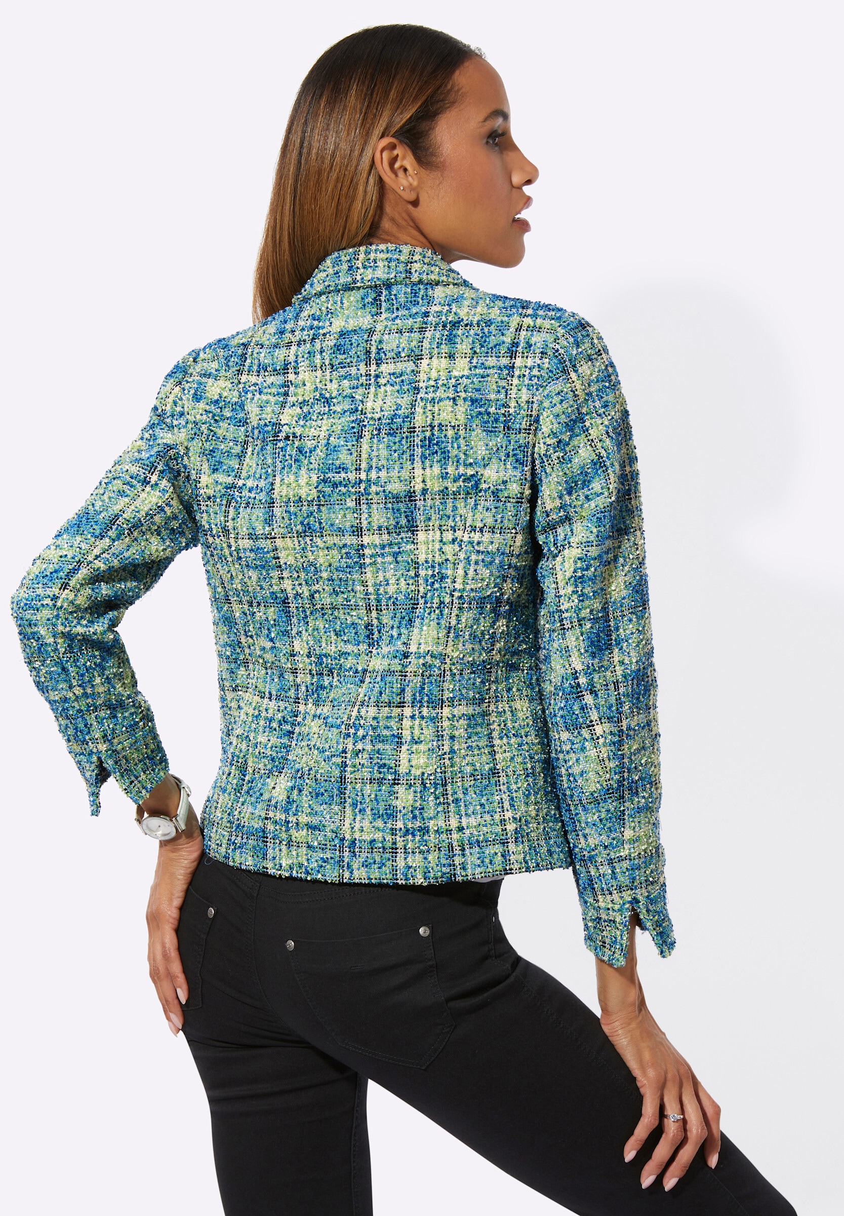 creation L Blusenblazer »Bouclé-Blazer Bouclé-Blazer«