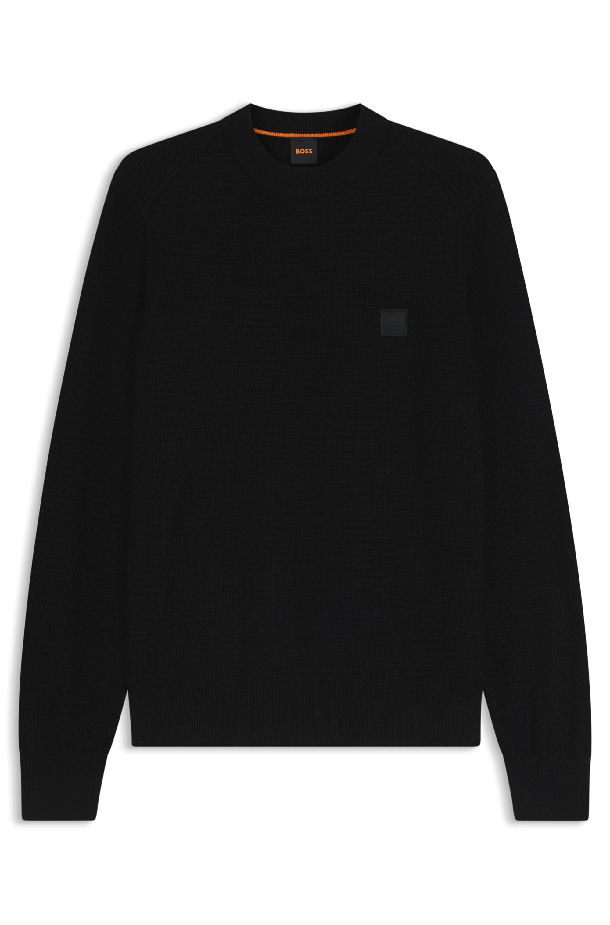 BOSS ORANGE Strickpullover »Anion« mit BOSS-Badge