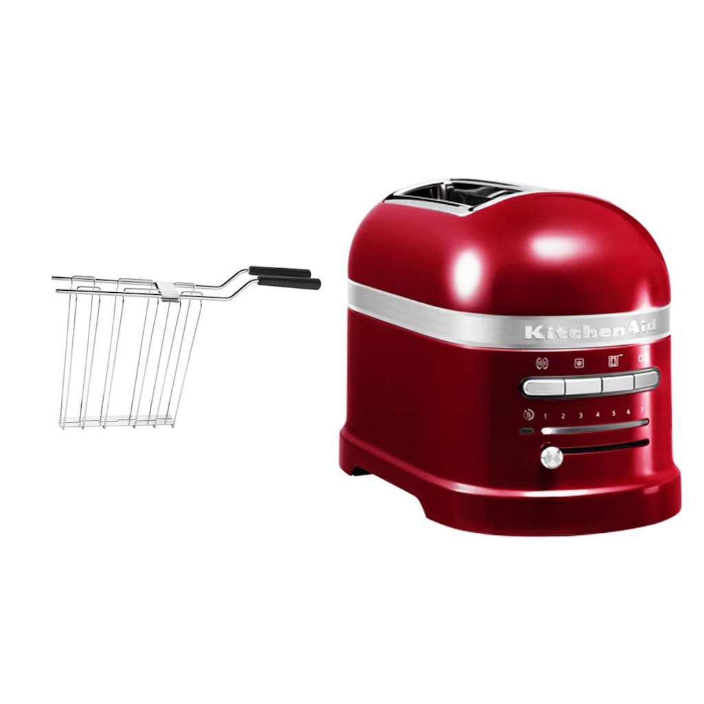 KitchenAid Toaster »Artisan 5KMT2204ECA LIEBESAPFEL-ROT«, 2 kurze Schlitze, für 2 Scheiben, 1250 W, mit Sandwichzange