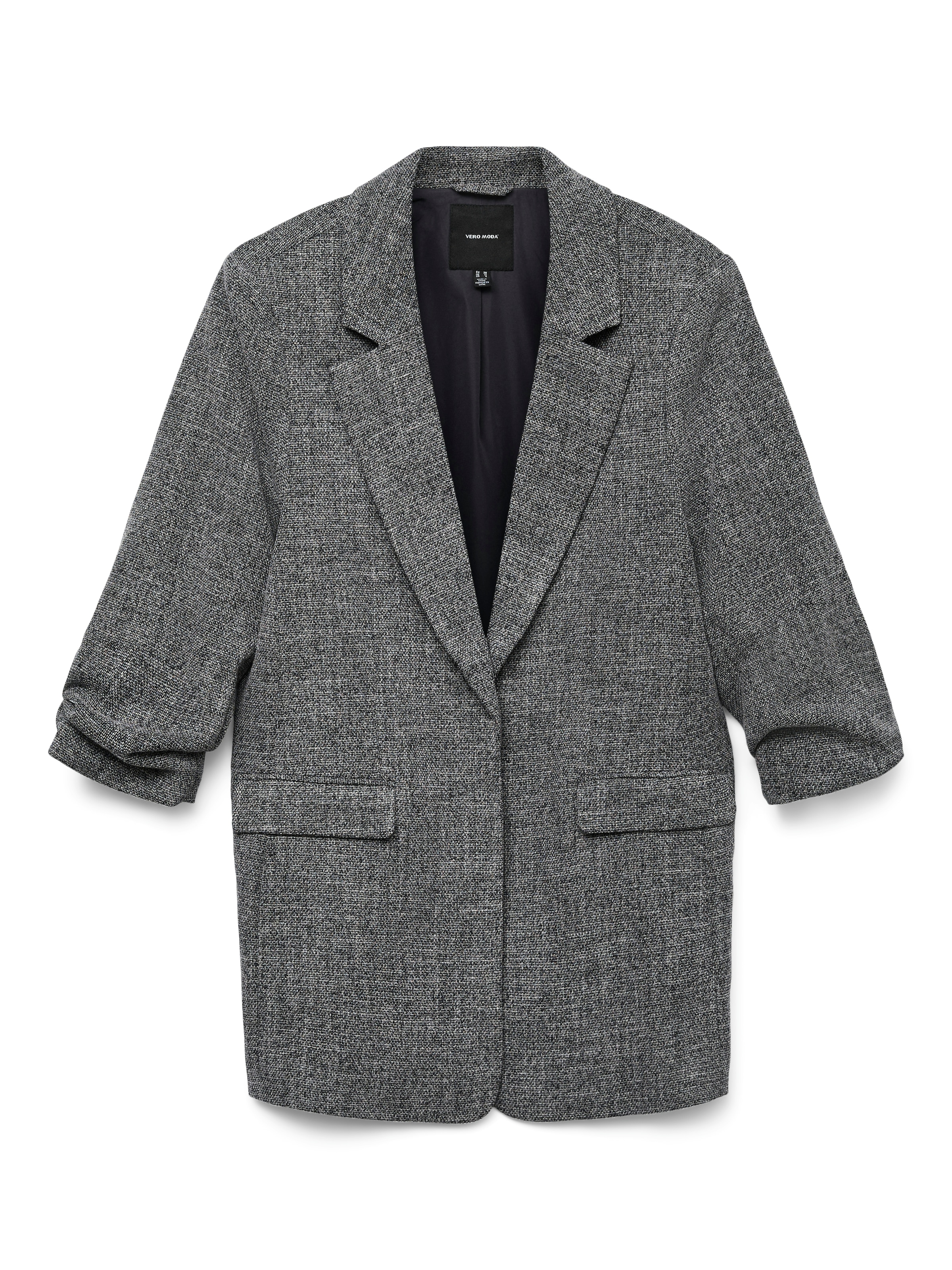 Vero Moda Longblazer »VMFRIDA LS REGULAR BLAZER NOOS«, ohne Verschluss und mit gerafften 3/4 Arm