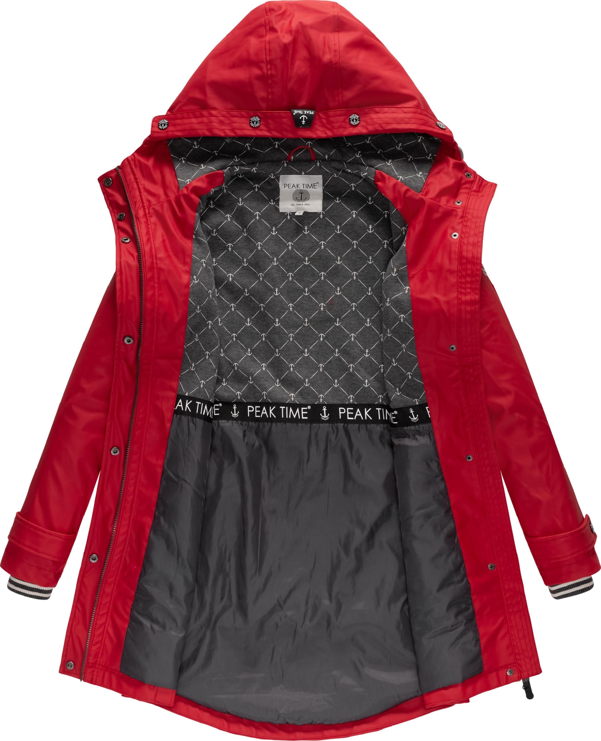 Regenmantel »Regenjacke L60042«, stylisch taillierter Regenmantel für Damen