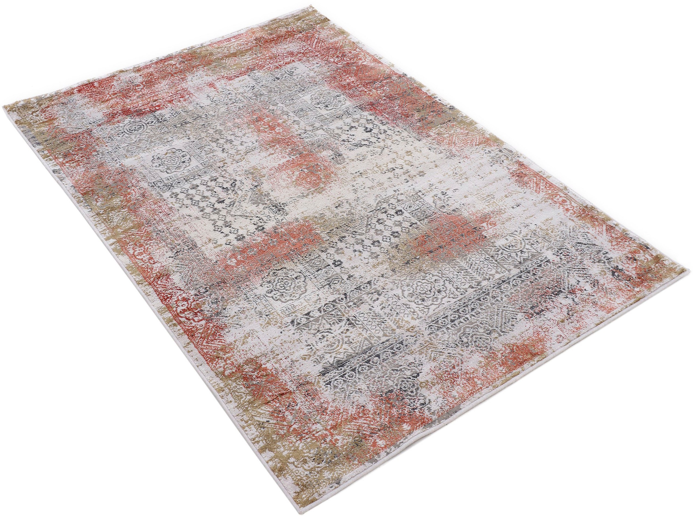 carpetfine Teppich »Lyia«, rechteckig, 5 mm Höhe, Vintage Optik, Wohnzimmer