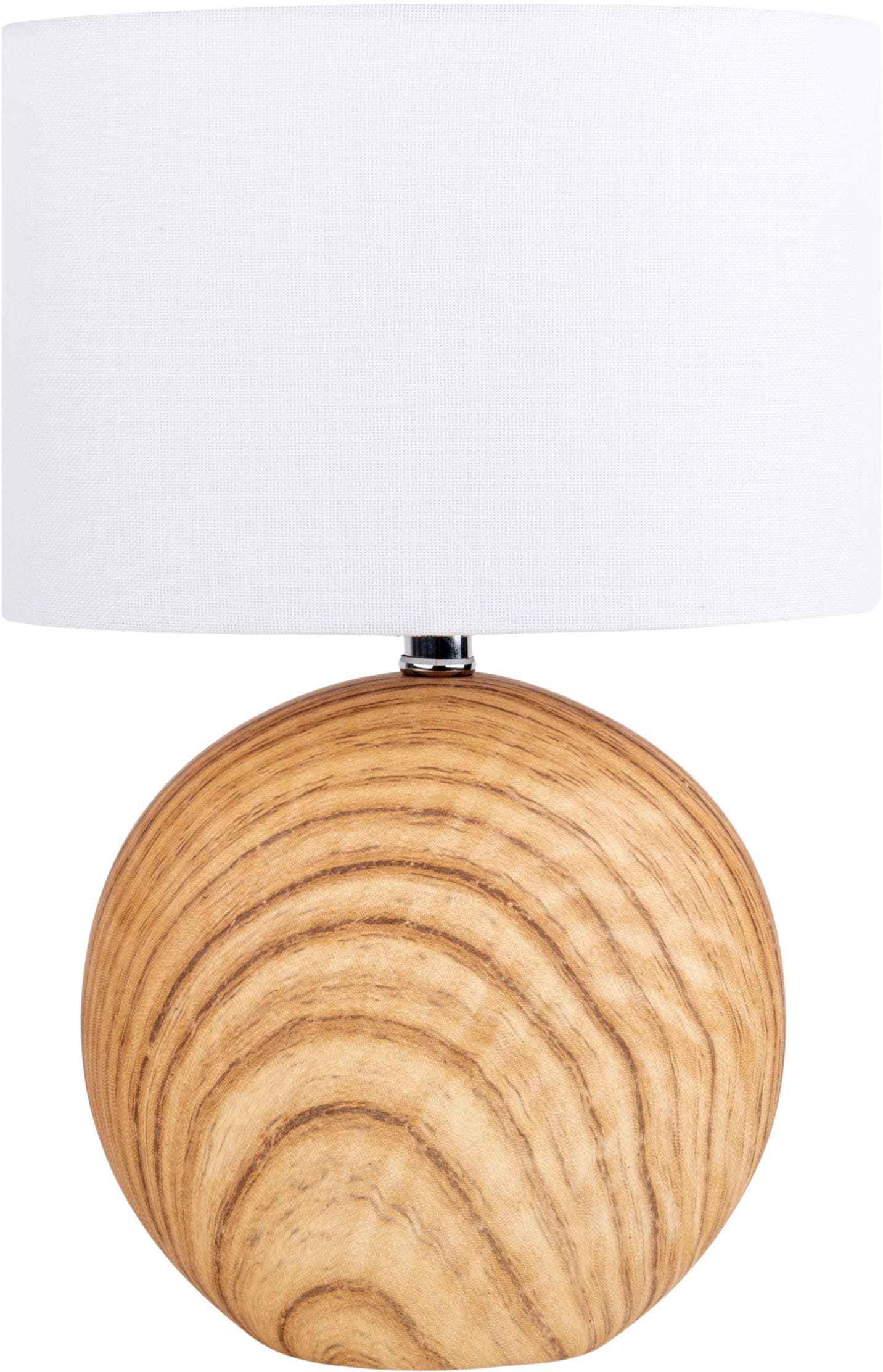 näve Tischleuchte »Woody«, 1 flammig, Leuchtmittel E14 | ohne Leuchtmittel, Keramik Tischleuchte, E14, max. 40W, Höhe: 31,5cm, inkl. Kippschalter