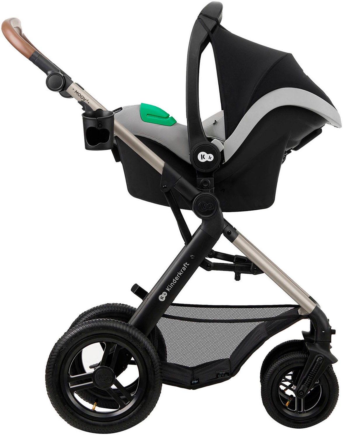 Kinderkraft Kombi-Kinderwagen »MOOV 2 4in1 AIR« 27 kg mit Luftreifen