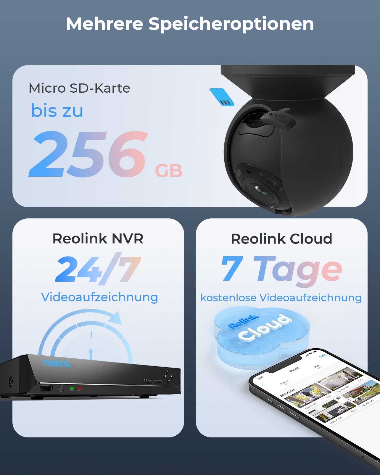 Reolink Überwachungskamera »E Series E540-B WiFi-Outdoor«, Außenbereich