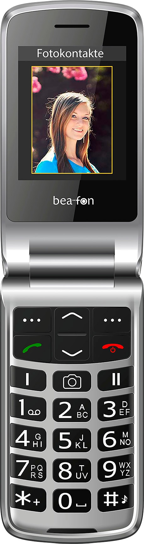 Beafon Smartphone »SL645plus«, Schwarz-Silber