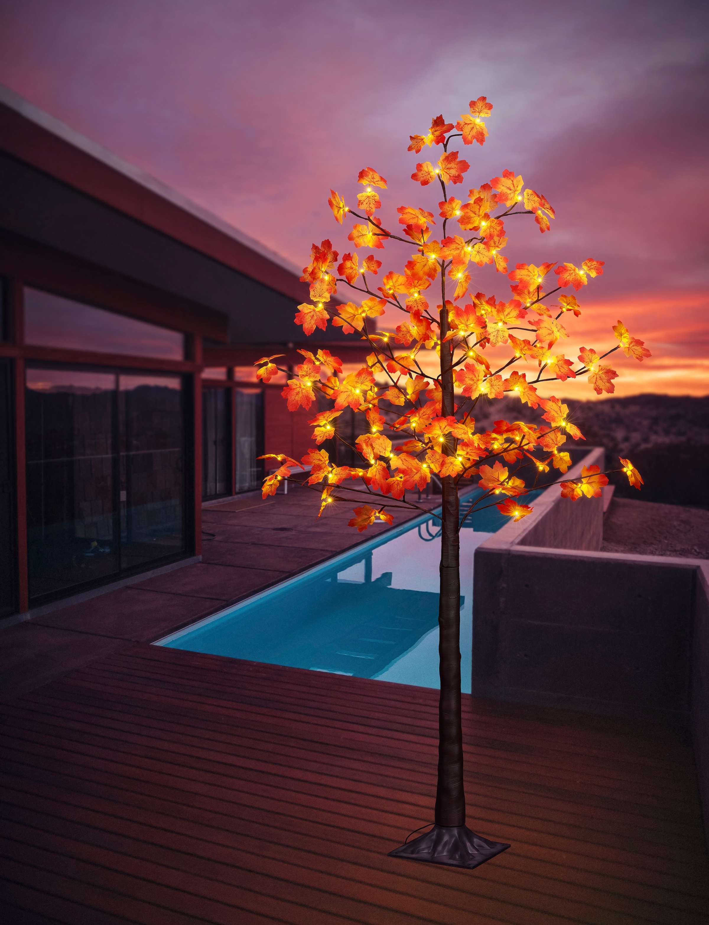 BONETTI LED Baum »Weihnachtsdeko«, 96 flammig-flammig, Beleuchteter  Deko-Herbstbaum mit Ahornblättern online kaufen, mit 3 Jahren XXL Garantie