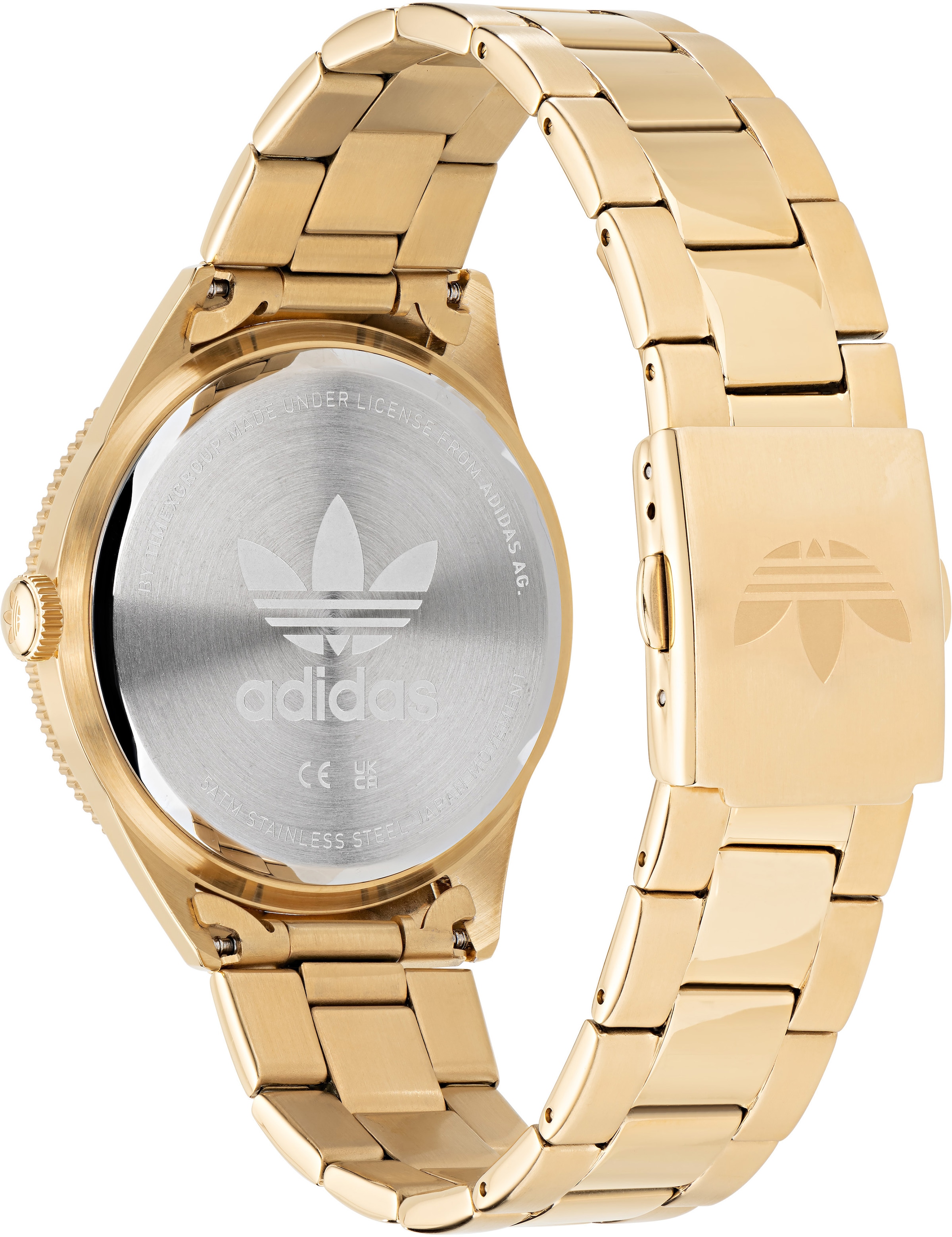adidas Originals Quarzuhr »EDITION THREE«, Armbanduhr, Herrenuhr, Damenuhr, Edelstahlarmband