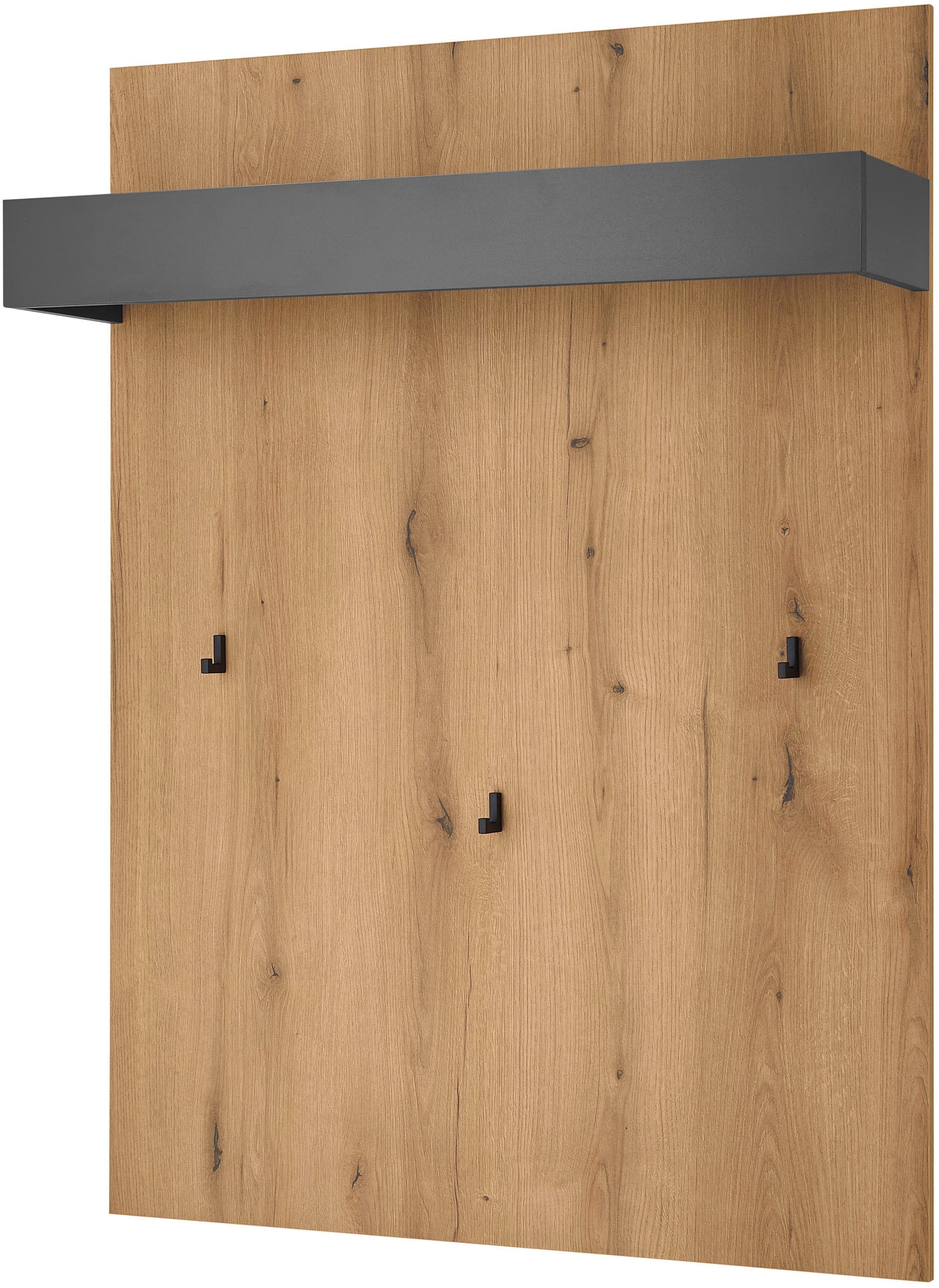 Home affaire Garderobenpaneel »GiRON/CiTY, Wandregal in vier Farben, Flurgarderobe mit Hutablage« mit Kleiderstange und Haken, 100 cm breit