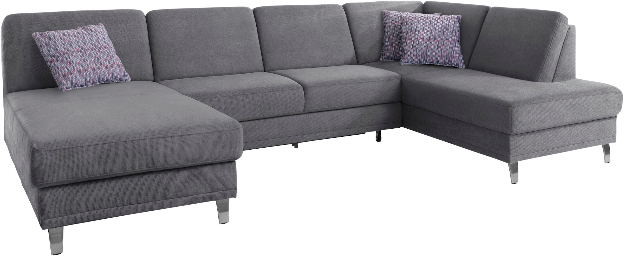 sit&more Wohnlandschaft »Clio U-Form«, wahlweise mit Bettfunktion und Bettkasten, inklusive Federkern