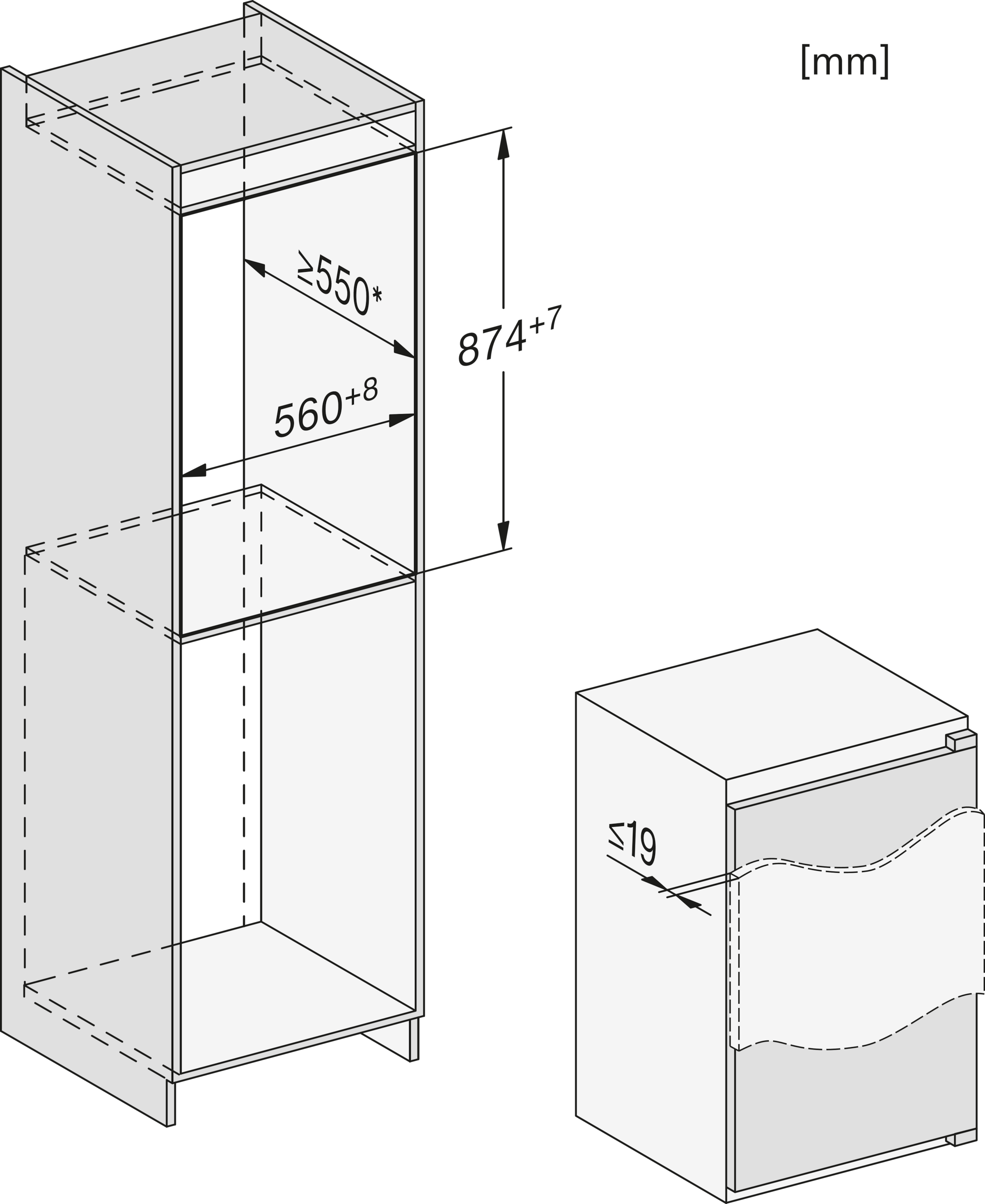 Miele Einbaukühlschrank »K 7127 D«