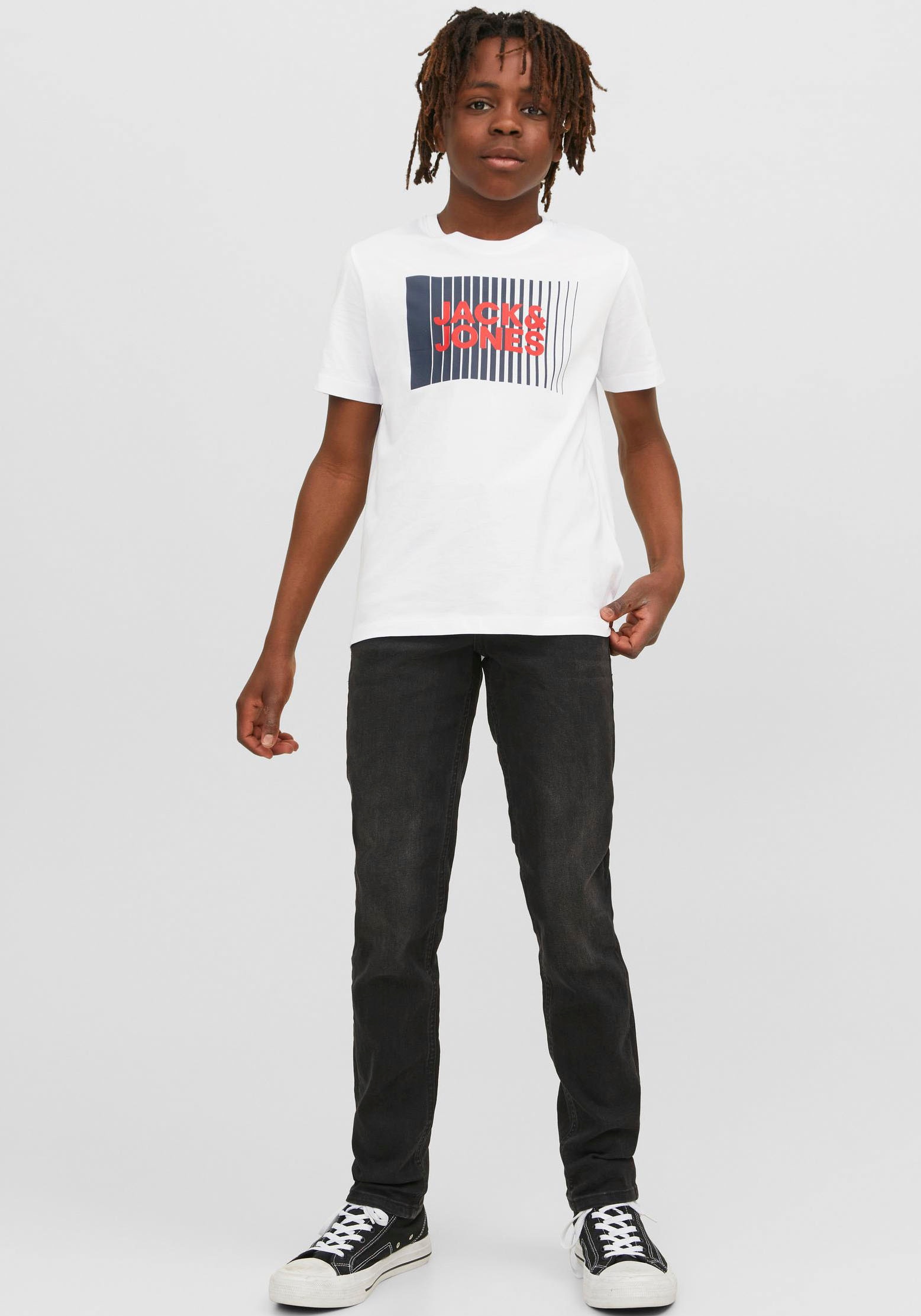 Jack & Jones Junior Kurzarmshirt »JJECORP LOGO TEE PLAY SS O-NECK NOOS JNR«