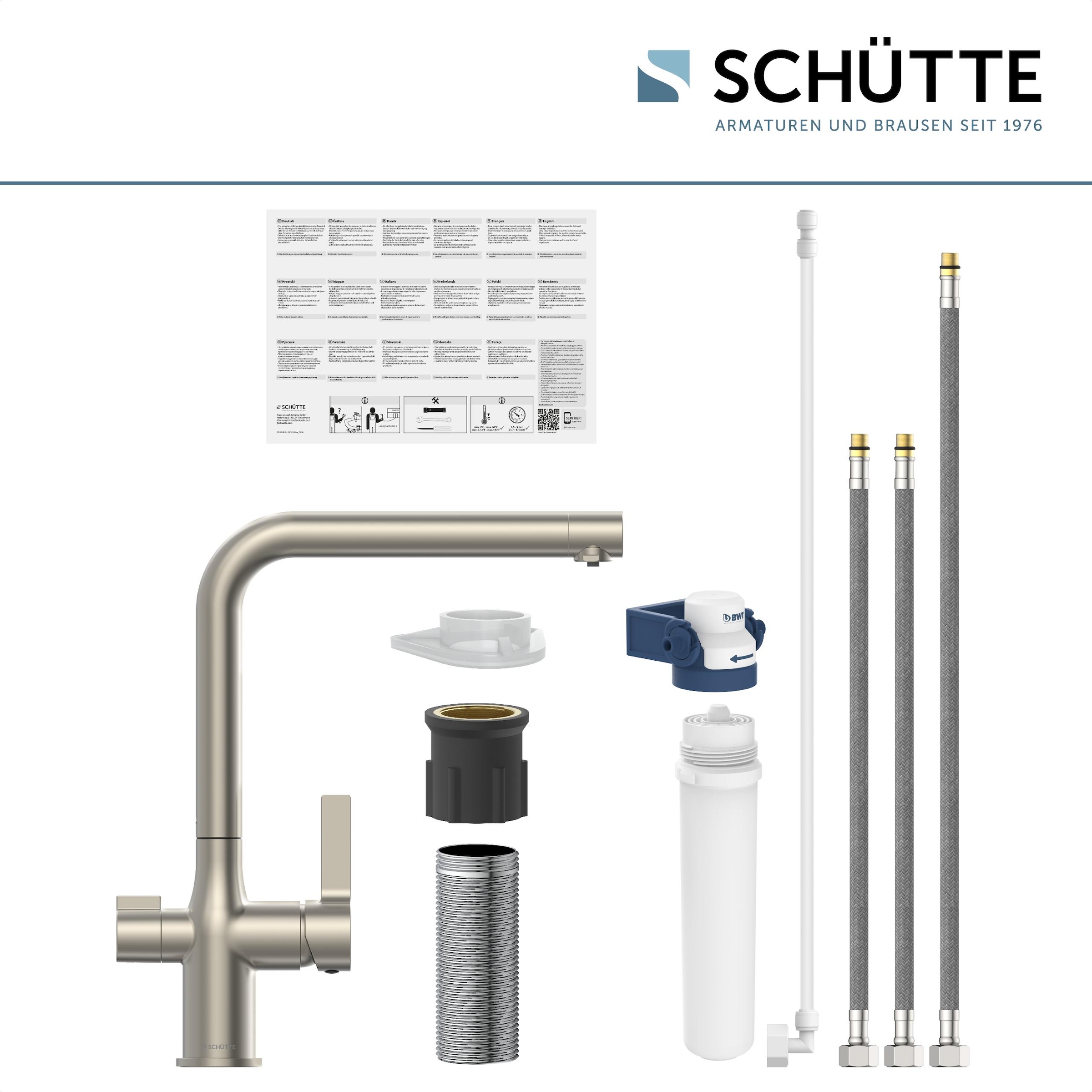 Schütte Spültischarmatur »AQUASTAR PRO« mit Filtersystem für Trinkwasser, praktische Cold-Start-Funktion