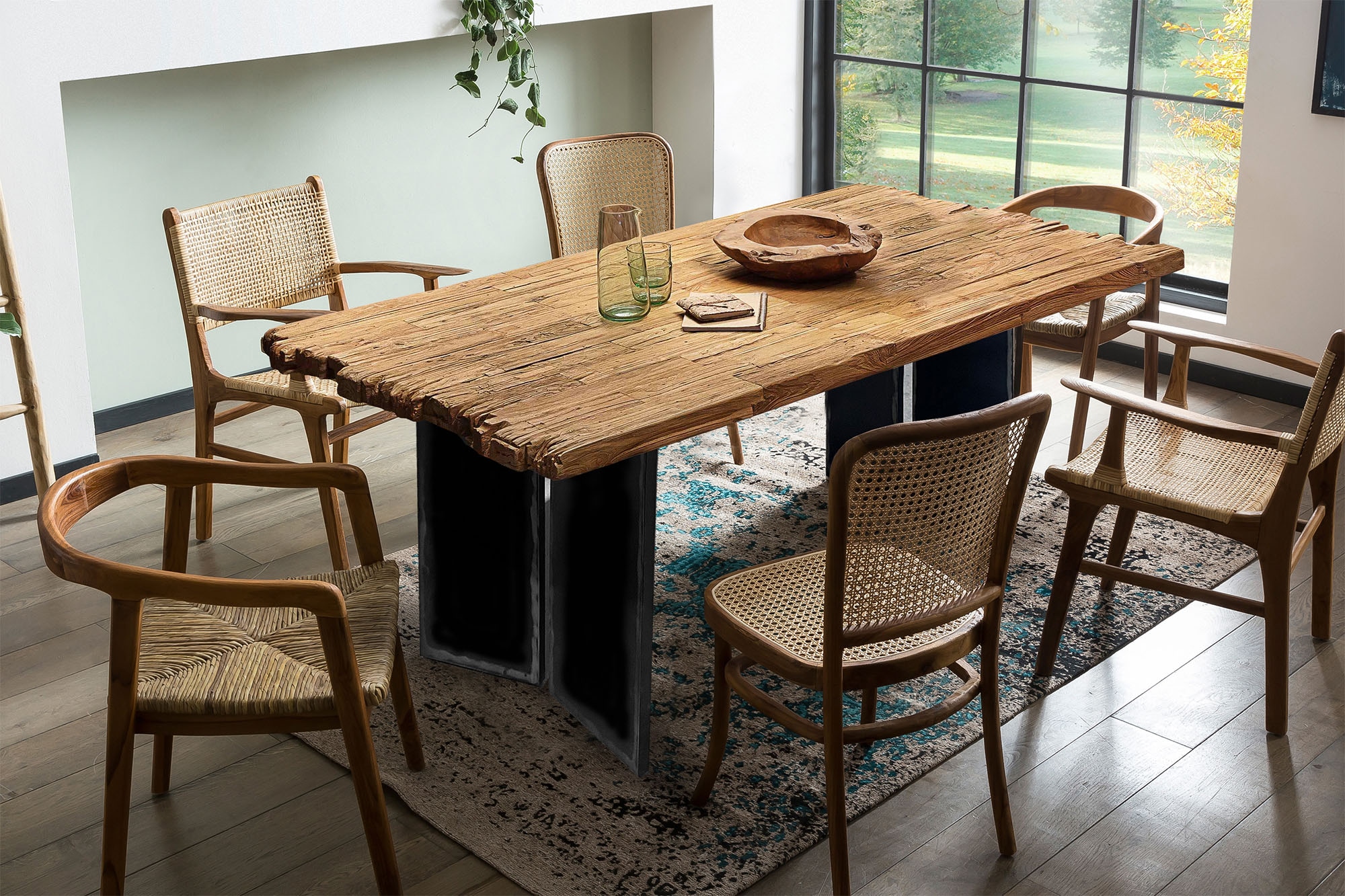 SIT Esstisch 1 Stk. tlg. mit Bruchkante an den kurzen Seiten