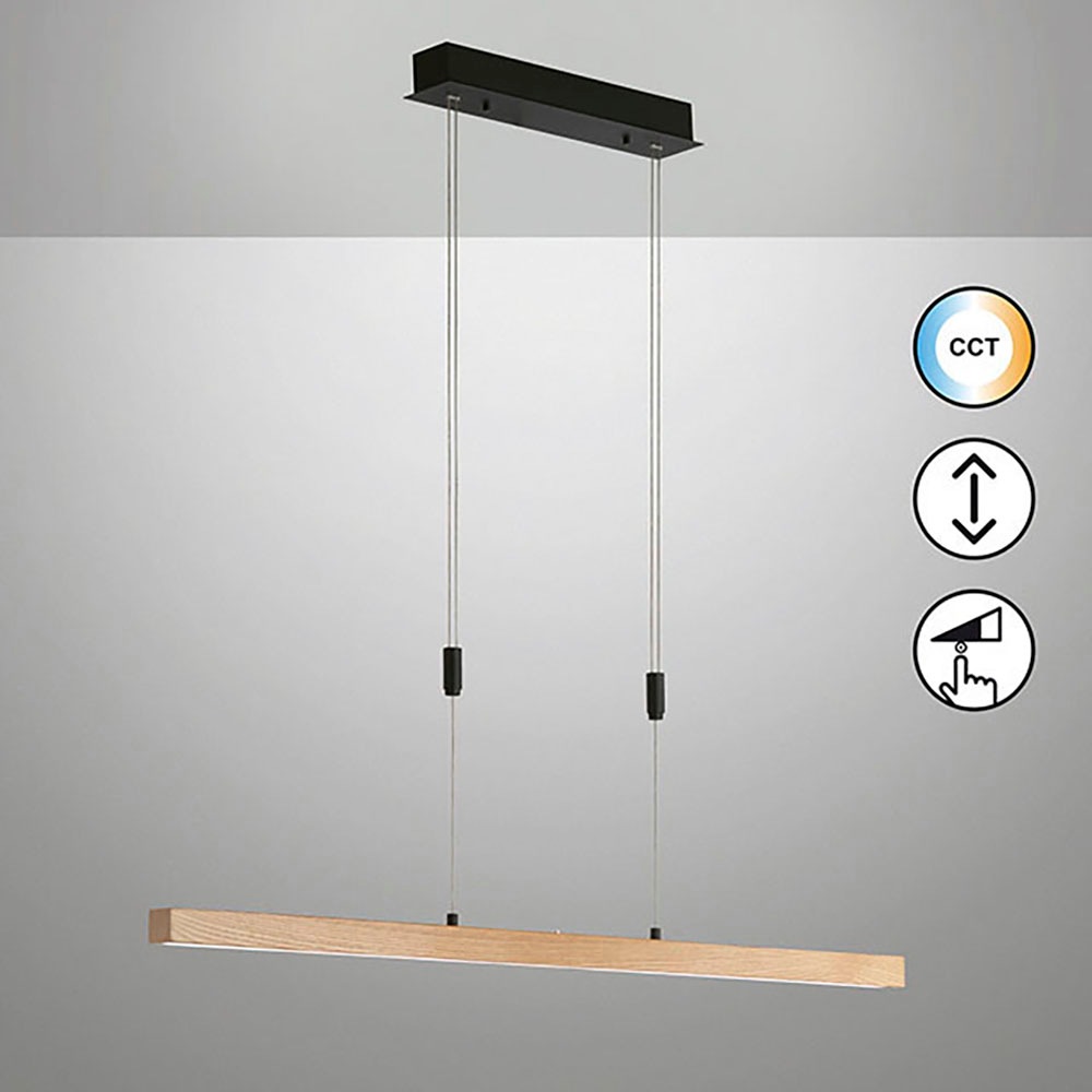 FISCHER & HONSEL LED Pendelleuchte »Straßburg«, 1 flammig, Leuchtmittel LED-Modul | LED fest integriert, langlebige LED, dimmbar