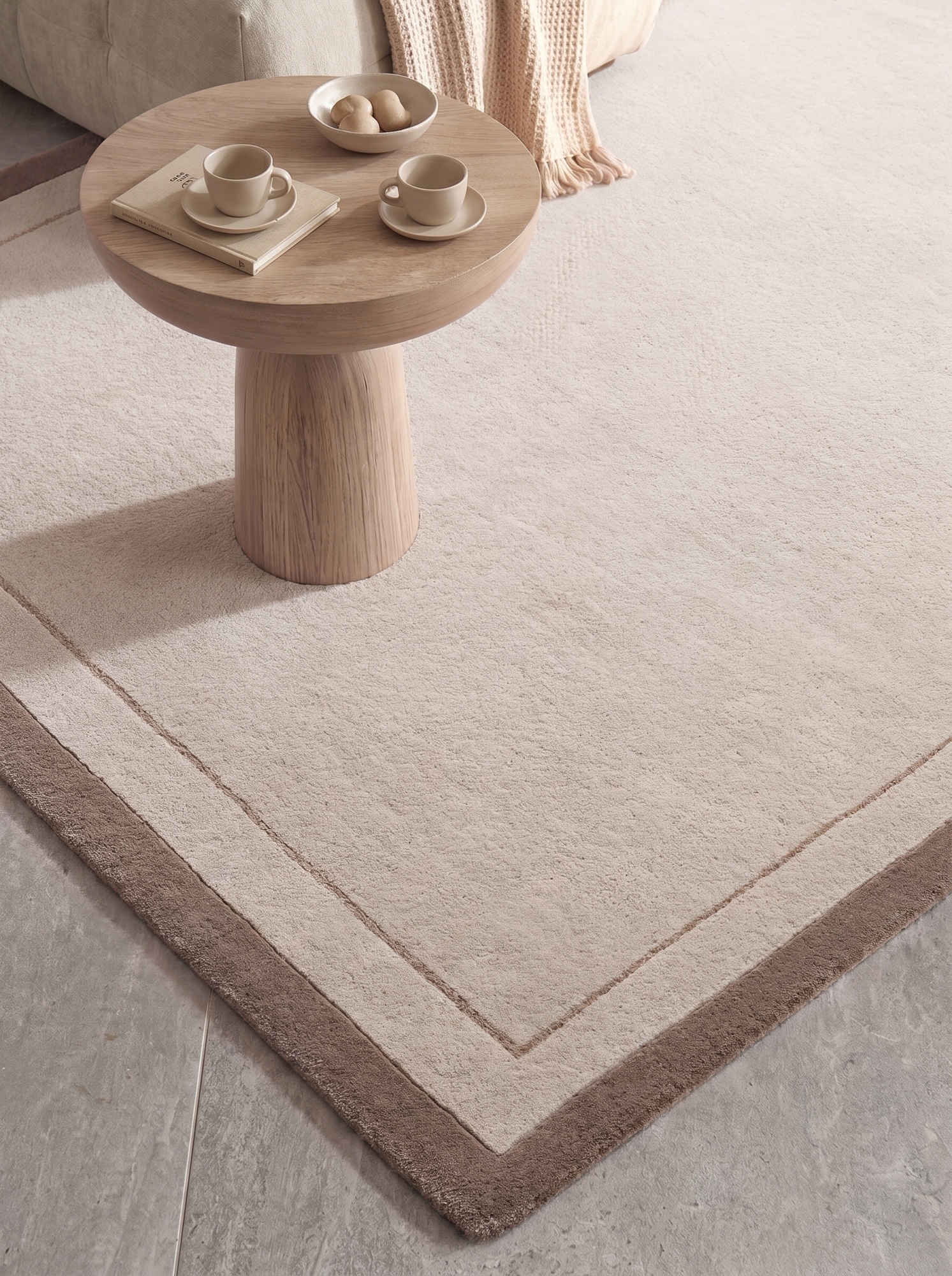 Villeroy & Boch Wollteppich »Niko« rechteckig 16 mm Höhe Wolle, Viskose, Natur, Handgemacht, Landhaus, Wohnzimmer, Schlafzimmer