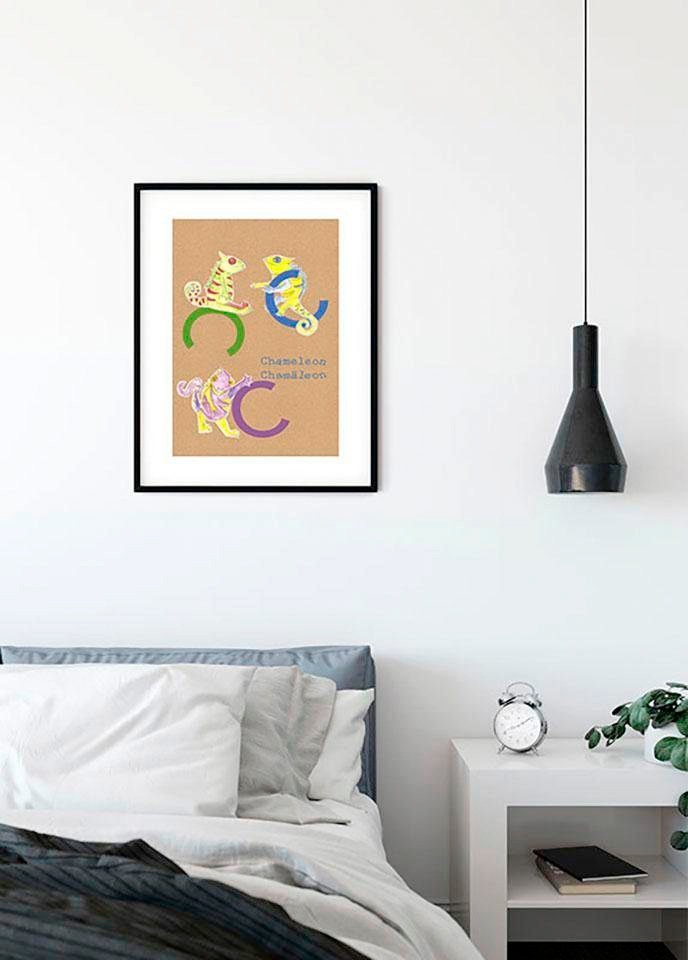 Komar Bild »ABC Animal C«, Buchstaben, (1 St.), Wandbild zur Dekoration - ohne Rahmen