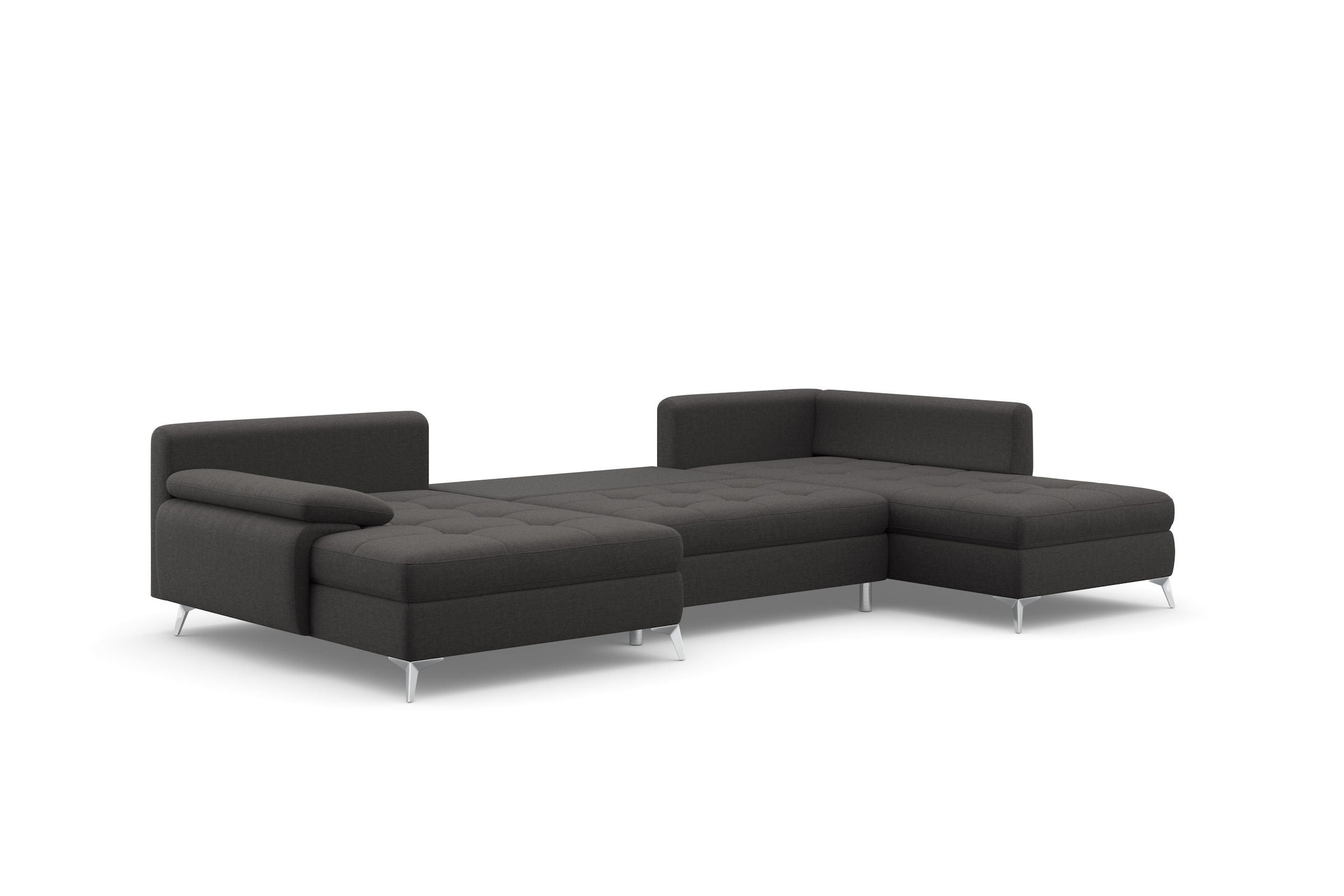 sit&more Wohnlandschaft »Latigo U-Form«, mit Recamiere, wahlweise mit Bettfunktion und Bettkasten