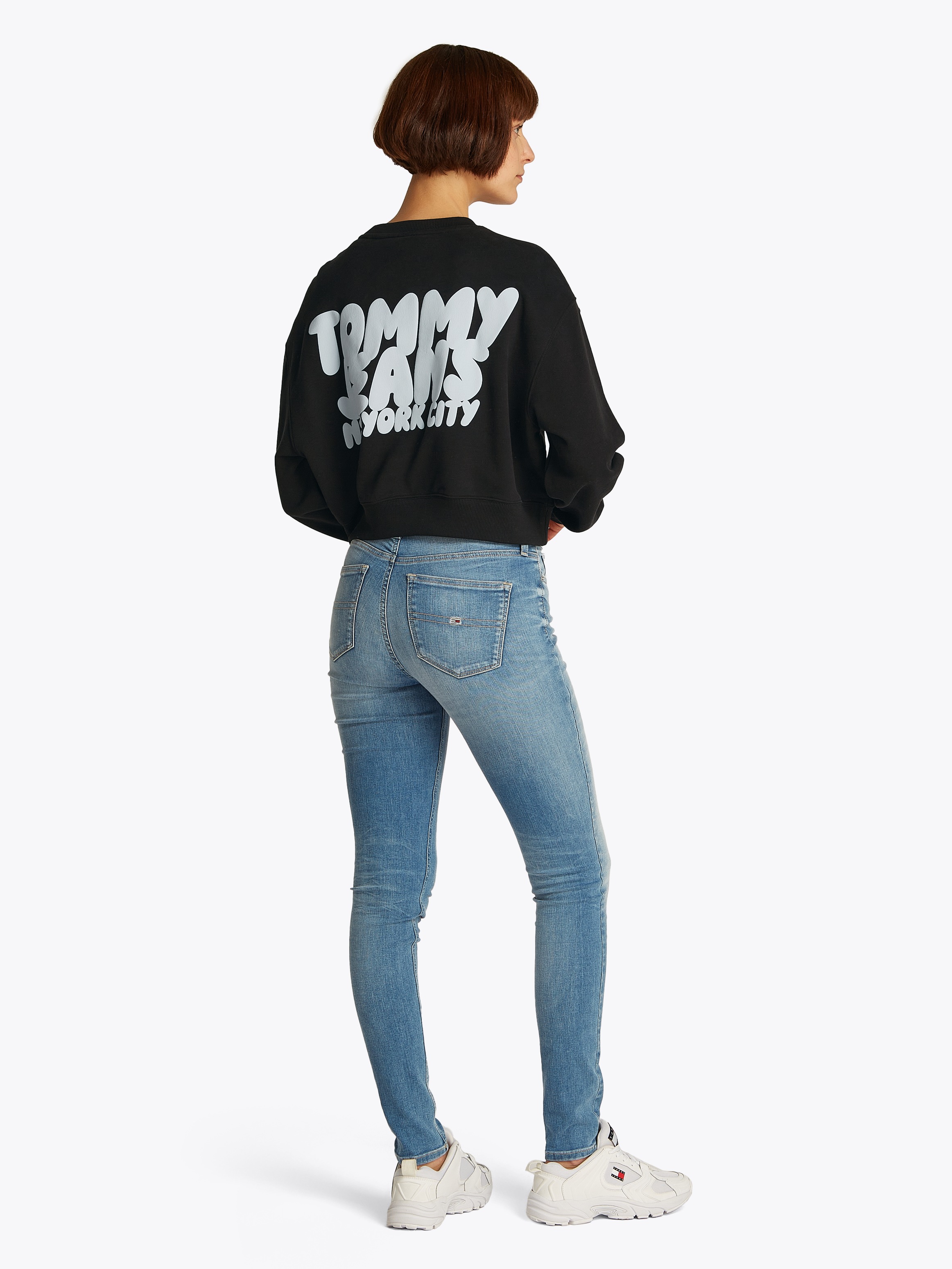 Tommy Jeans Sweatshirt »TJW RLX CRP TJ BUBBLE CREW«, mit großem Logodruck auf dem Rücken