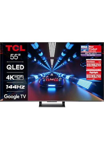 TCL QLED-Fernseher »55C731X2«, 139 cm/55 Zoll, 4K Ultra HD, Smart-TV-Google TV, 4K HDR... kaufen