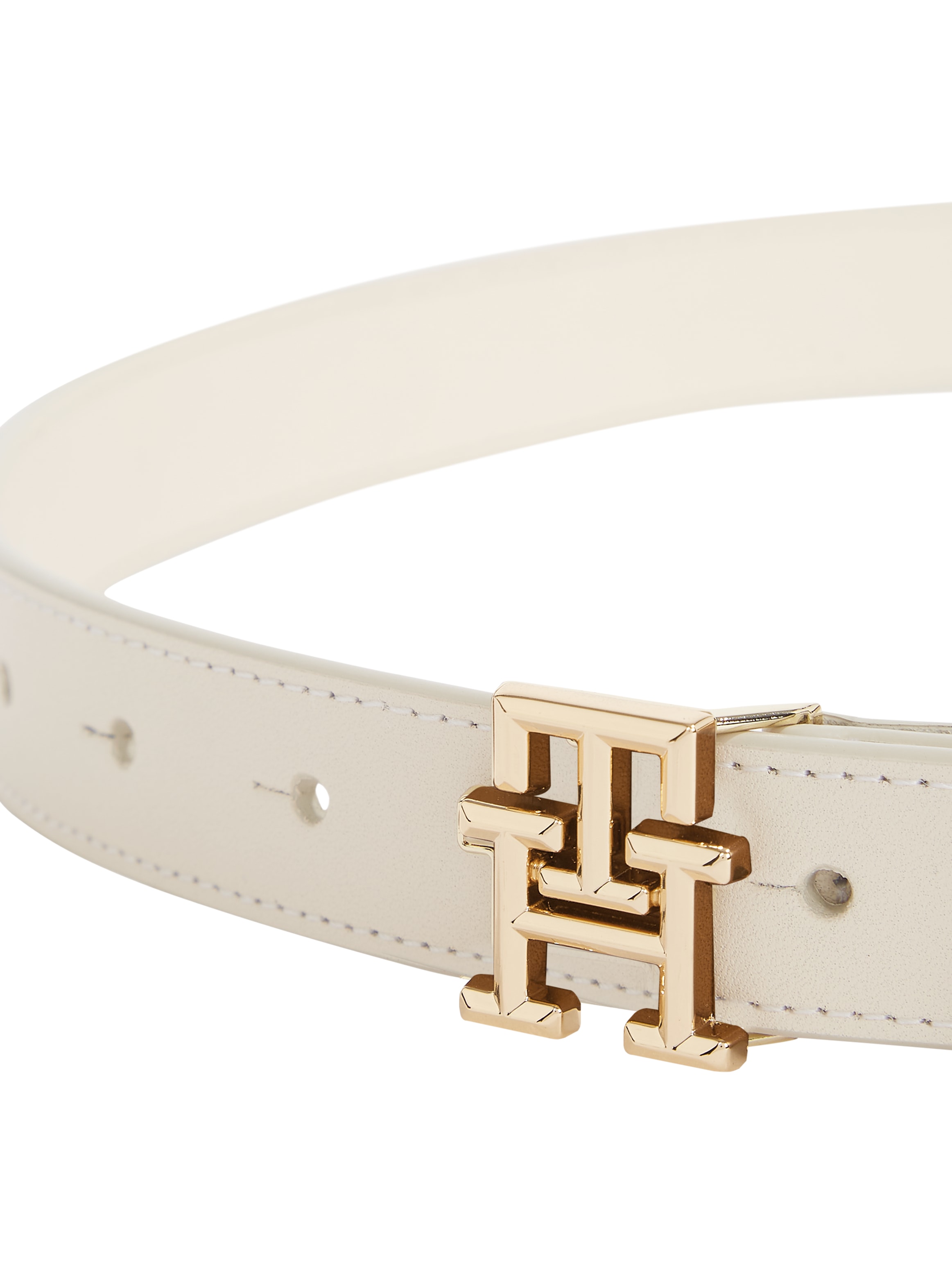 Tommy Hilfiger Ledergürtel »TH LOGO 2.5«, Eleganter Gürtel mit TH-Logoschnalle