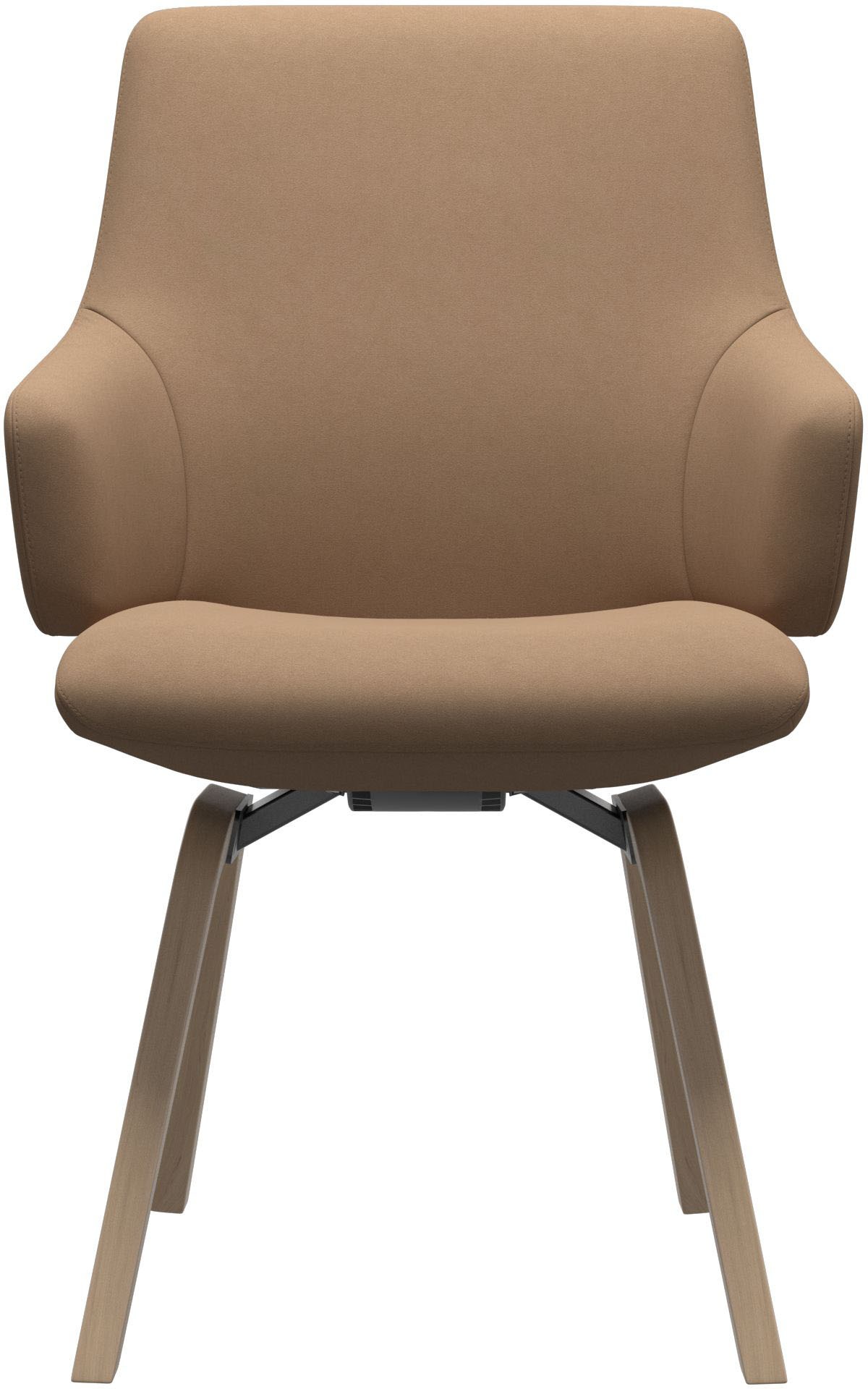 Stressless® Polsterstuhl »Laurel«, Microfaser DINAMICA, Low Back mit Armlehne, Größe L, mit schräggestellten Beinen in Schwarz